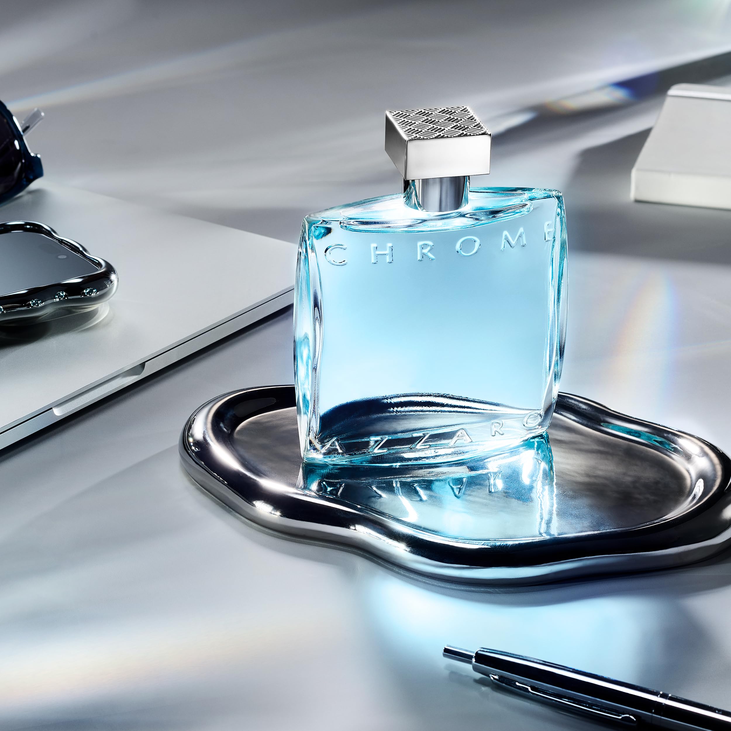 Azzaro Chrome Cologne Citrus Aquatic Woody 1.0 Fl Oz For Men EDT