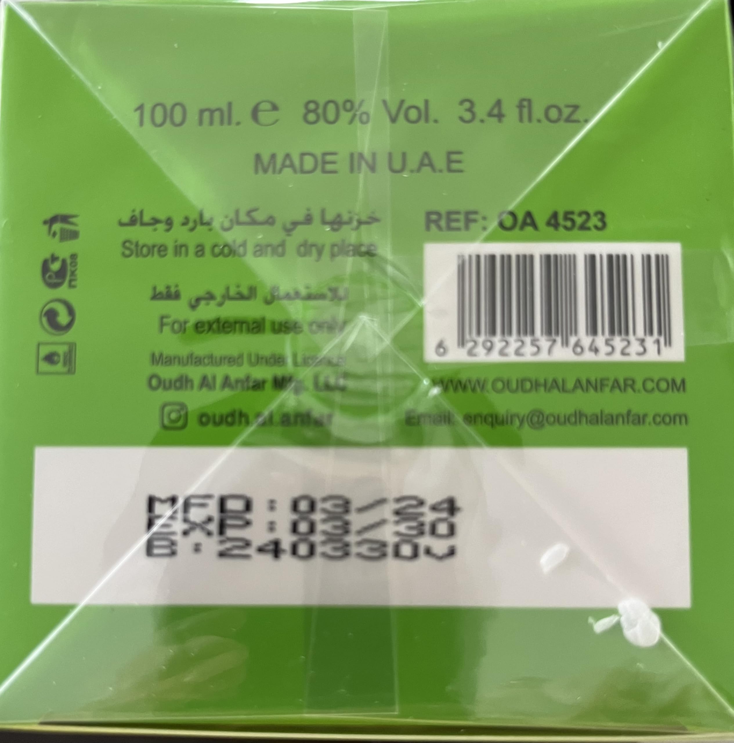 Adyan Timeless 3.4 L United Arab Emir. 1pcs Bybox EDP - Thumbnail 3