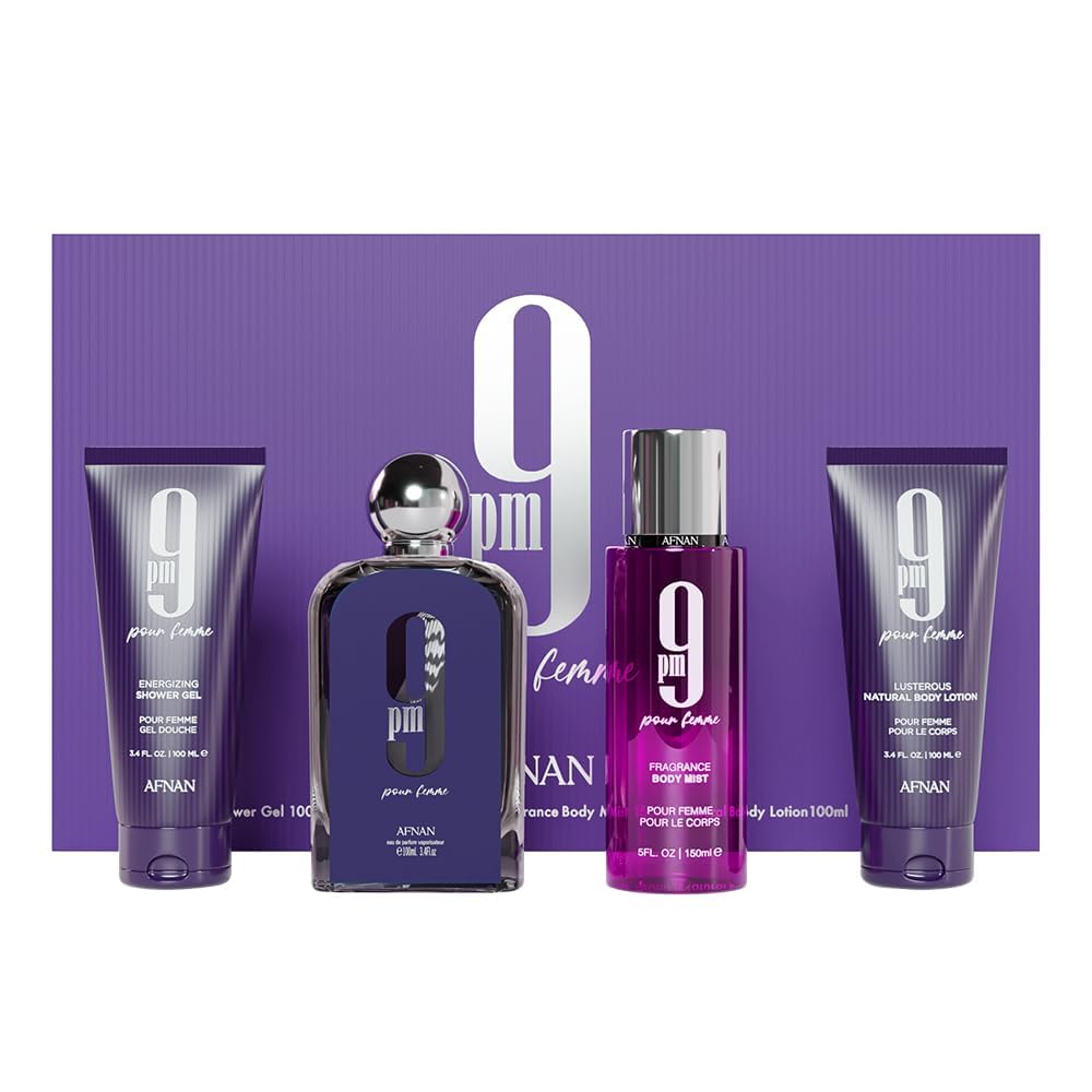 [Set] Afnan 9pm 3.4 L + 3.4 S/g + 3.4 Bl + 5.0 Body Mist United Arab Emir. 12pcs - Thumbnail 3