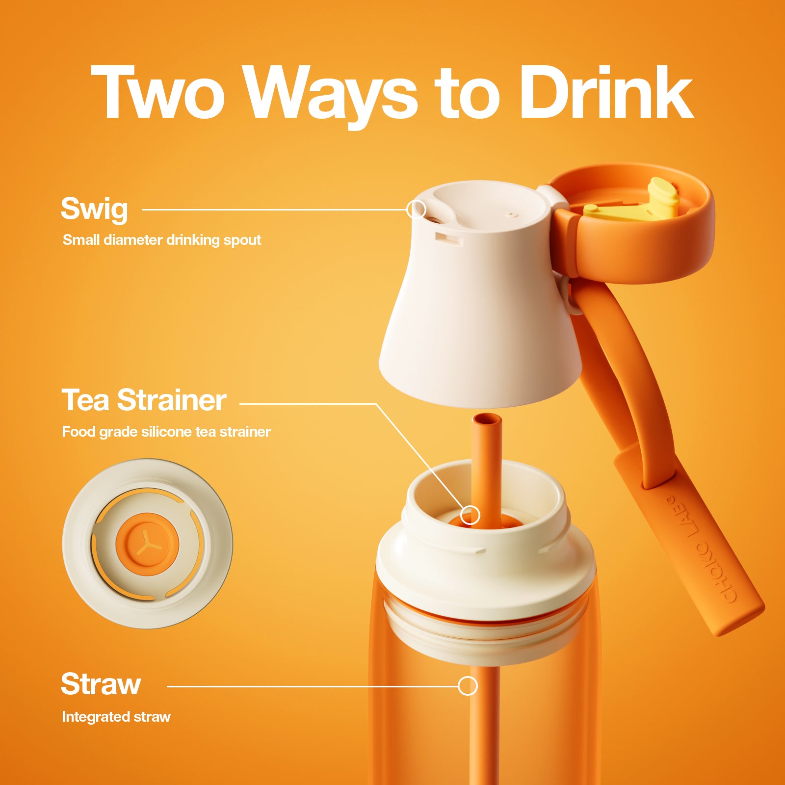 MilkMate Tumbler-Orange - Thumbnail 5
