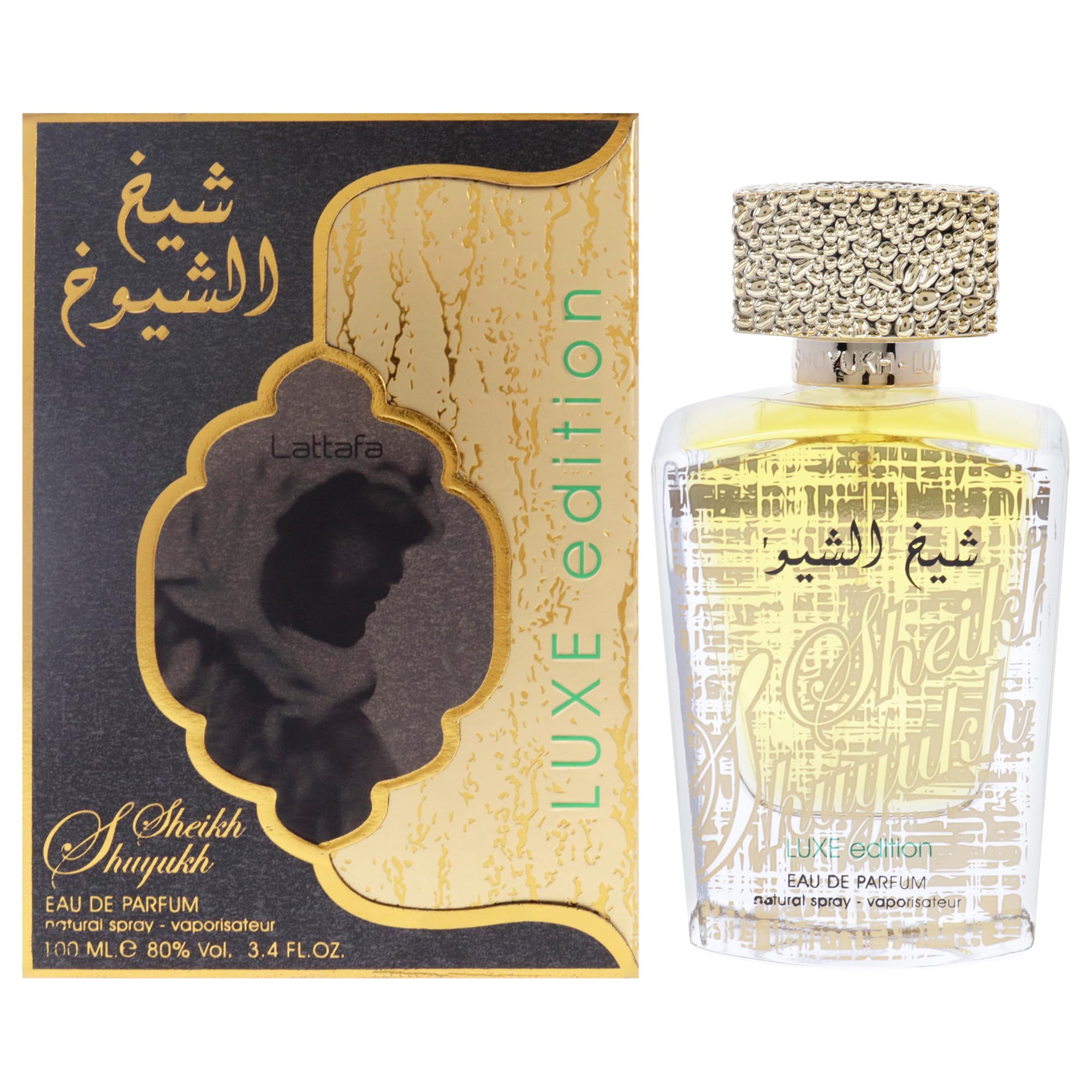 Lattafa Sheikh Al Shuyukh Luxe Edition Spicy Sweet Woody Amber Long Lasting for