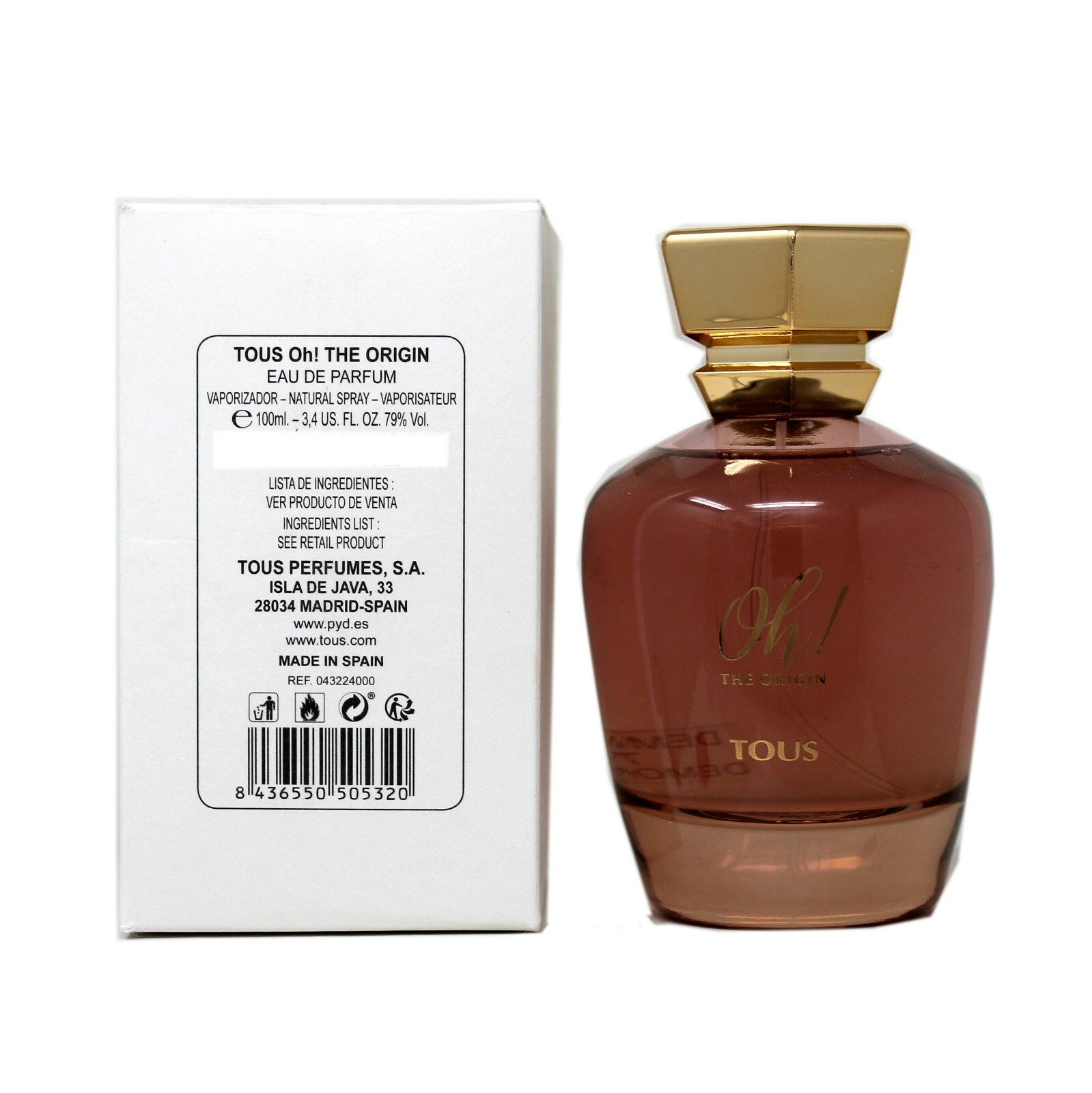 [Tester] Tous Oh! the Origin 3.4 L Tst Spain 30pcs Bybox EDP - Thumbnail 2