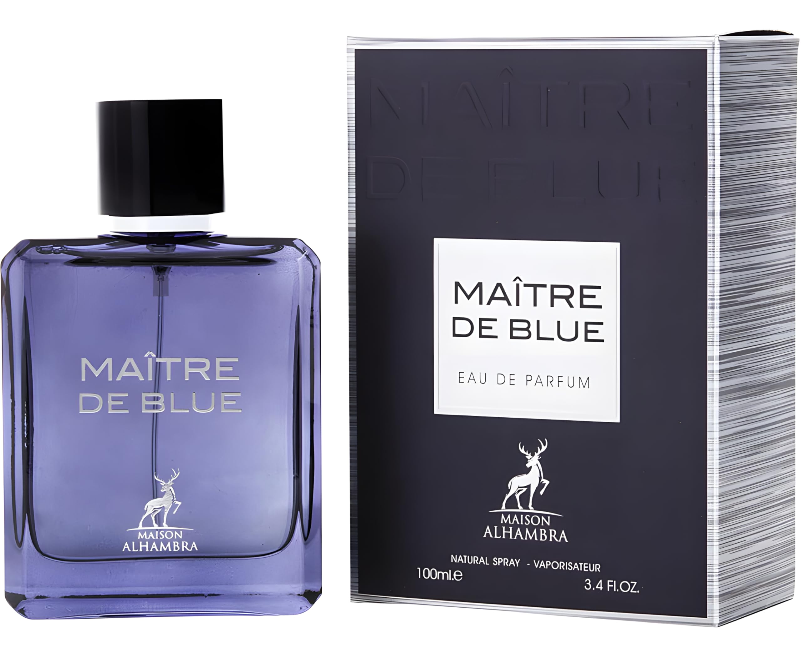 Maitre de Blue By Maison Alhambra For Men EDP 3.4 oz - Thumbnail 2