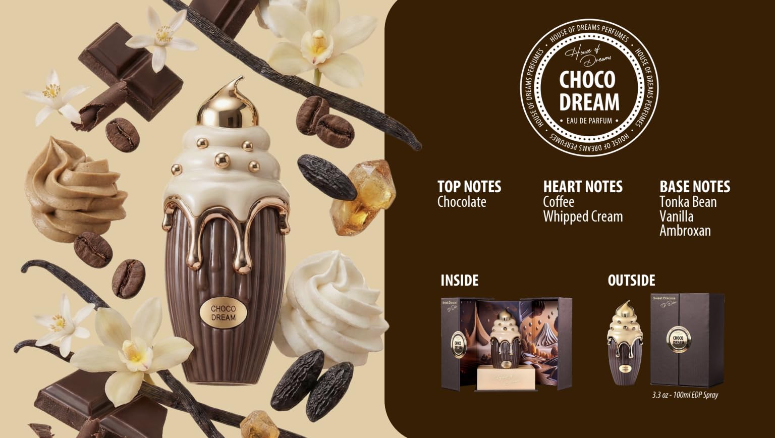 House of Dream Dubai Choco Dream 3.4 U France 12pcs Bybox EDP - Thumbnail 3
