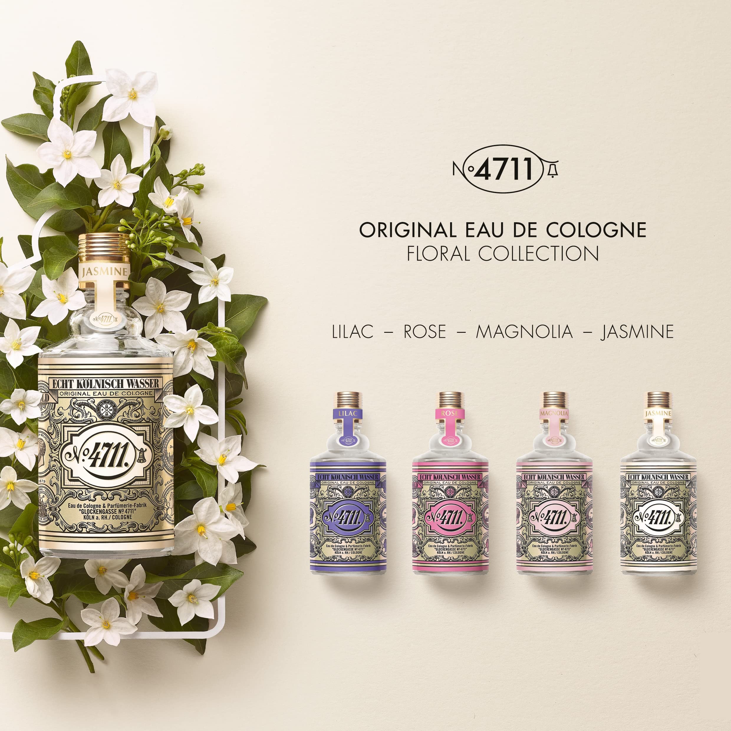 4711 Floral Collection Jasmin By 4711 for Unisex Unisex EDC 3.4 oz - Thumbnail 2