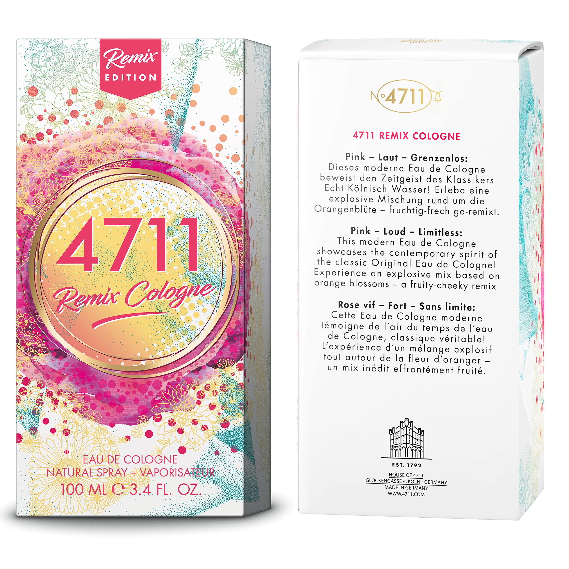 4711 Remix Cologne Neroli By Muelhens For Women EDC 3.4 oz - Thumbnail 2