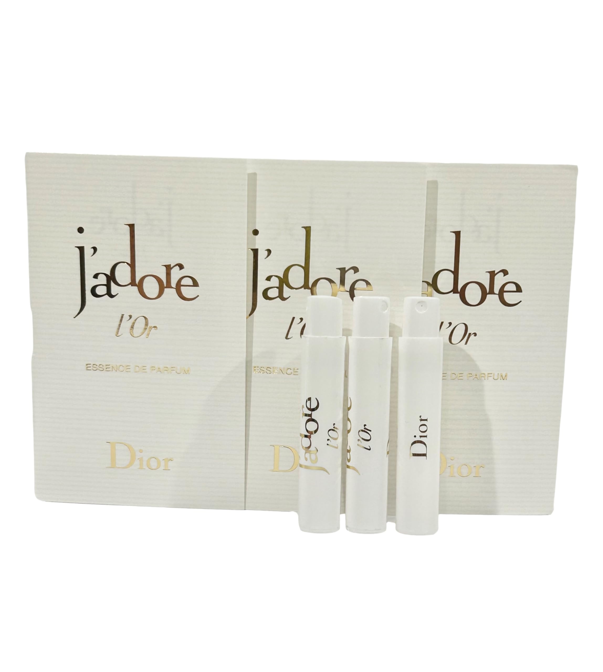 [Vial] Dior Sample J'adore L'or Essence de Parfum Sample Women / 0.03 Fl Oz Set of 3 1