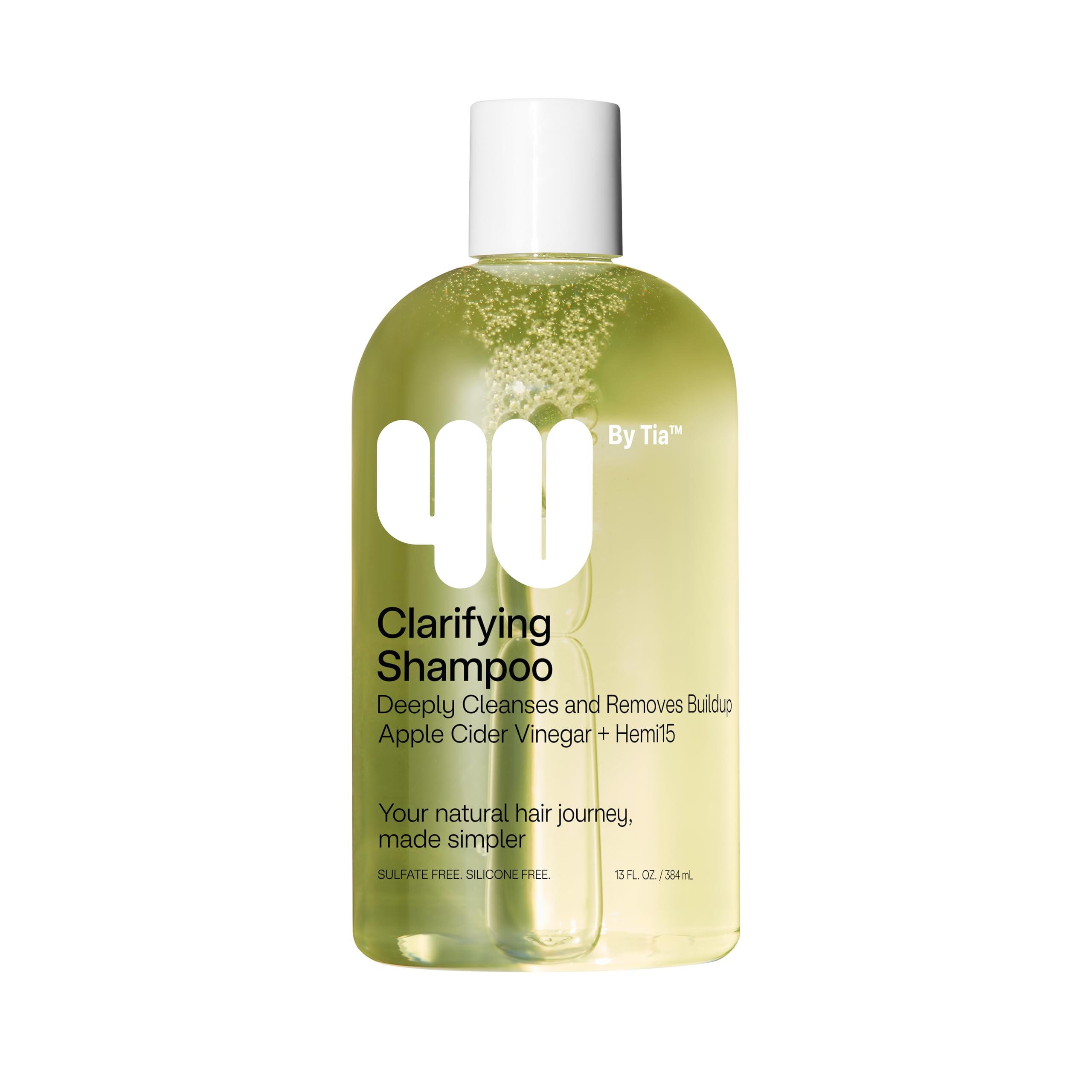 4u By Tia Clarifying Shampoo for Curly Coily Kinky 3a 4c Hair Apple Cider