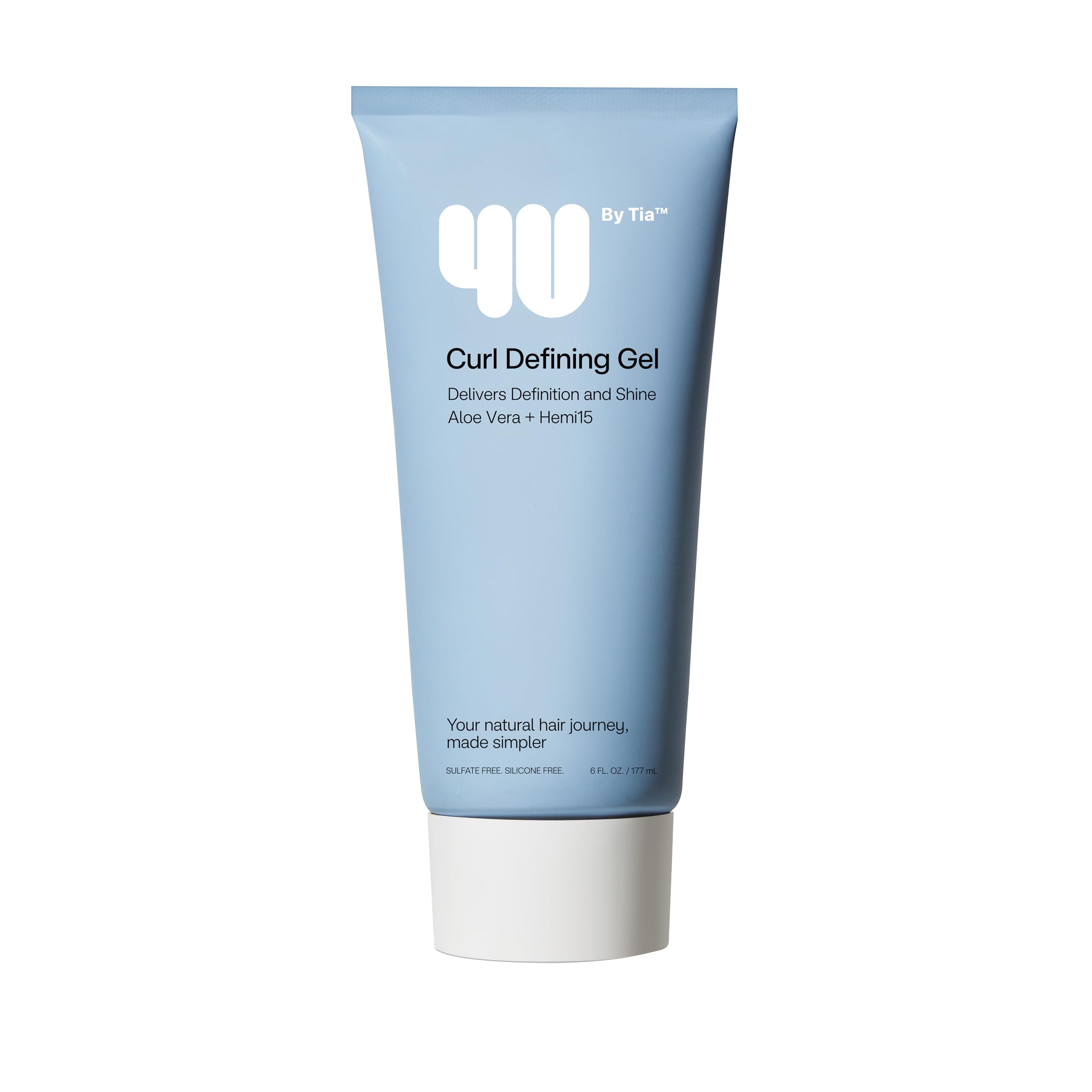 4u By Tia Curl Gel for Long Lasting Definition Frizz Control Curly Hair