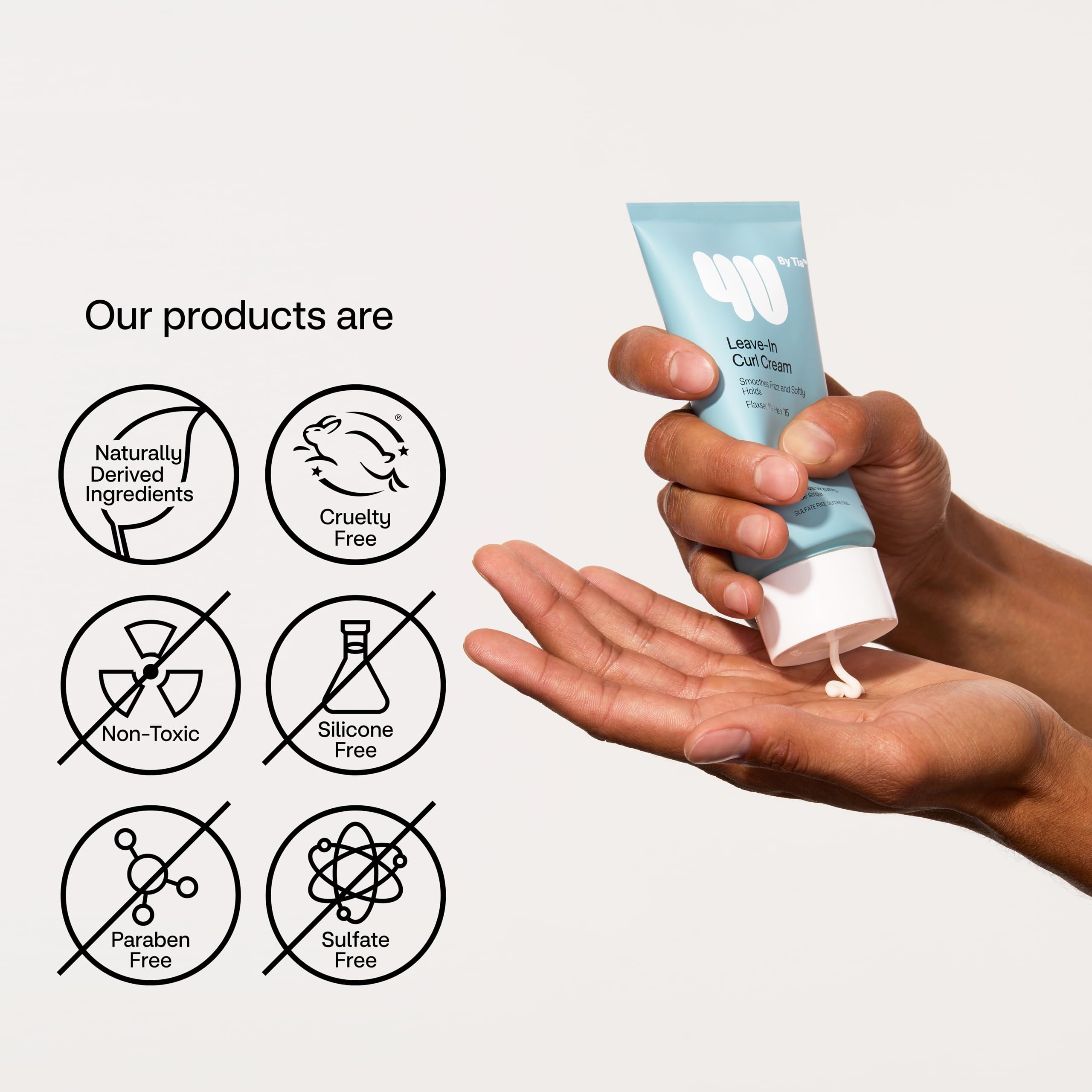 4u By Tia Leave In Curl Defining Cream Achieve Bouncy Frizz Free Curls 3a 4c - Thumbnail 3