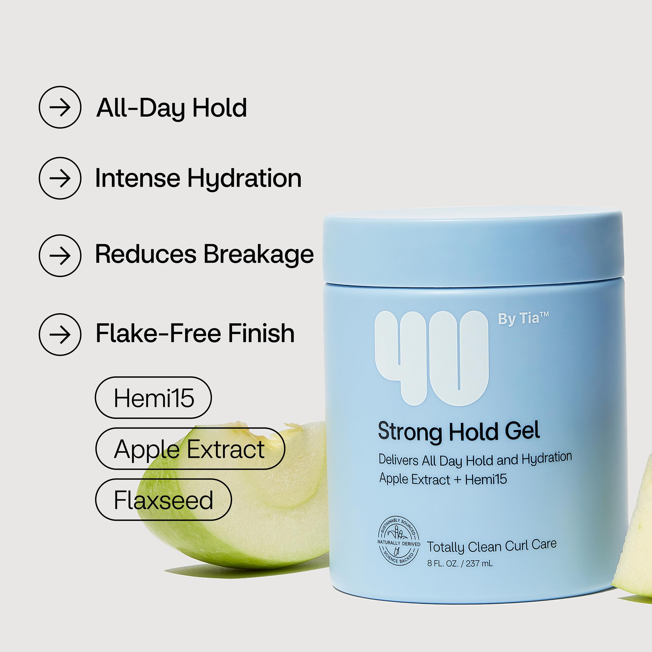 4u By Tia Strong Hold Hair Gel Women Green Apple Hemi 15 Styling Ointment - Thumbnail 2