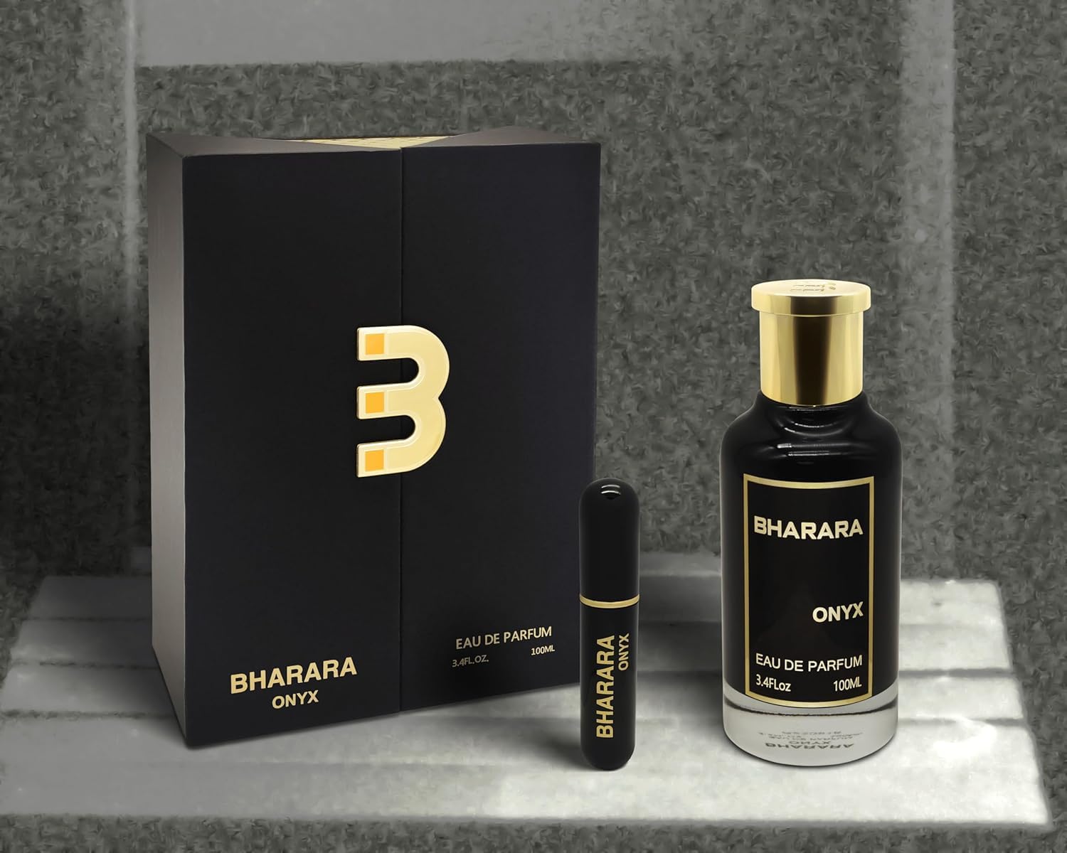 Bharara Onyx By Bharara For Men EDP 3.4 oz - Thumbnail 2