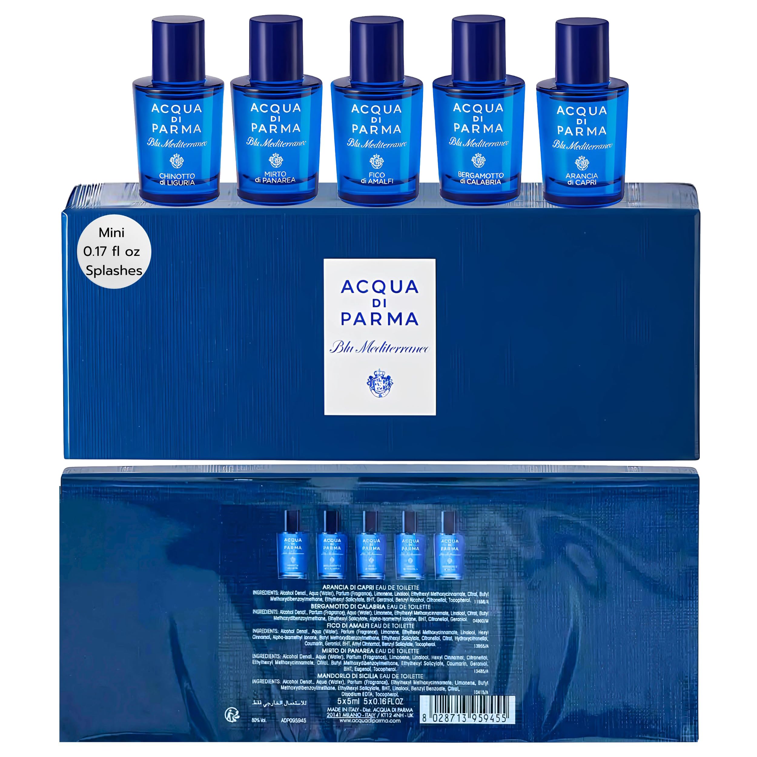 [Mini Set] Mini Set Adp Blu Mediterraneo 5x5ml U Italy 12pcs Bybox EDT 5 ml