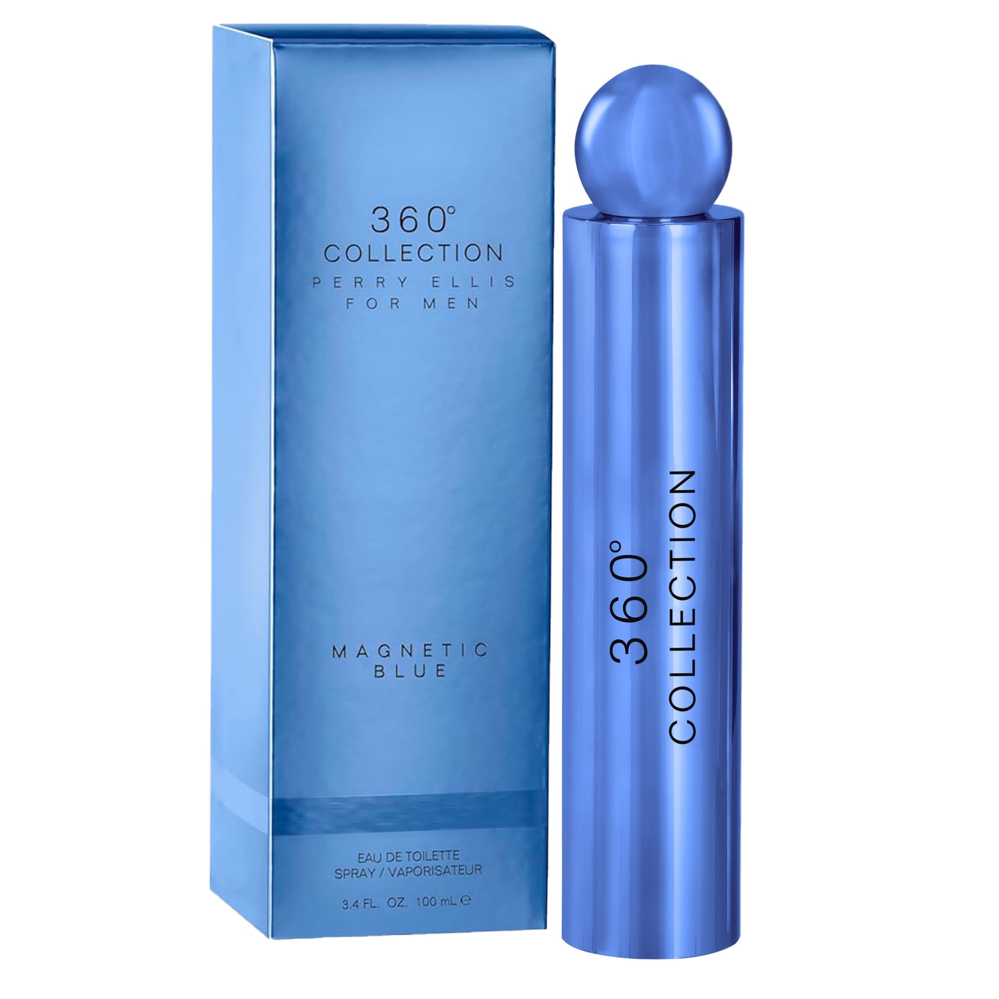 Perry Ellis 360° Collection Magnetic Blue 3.4 Fl Oz / EDT 100 ml