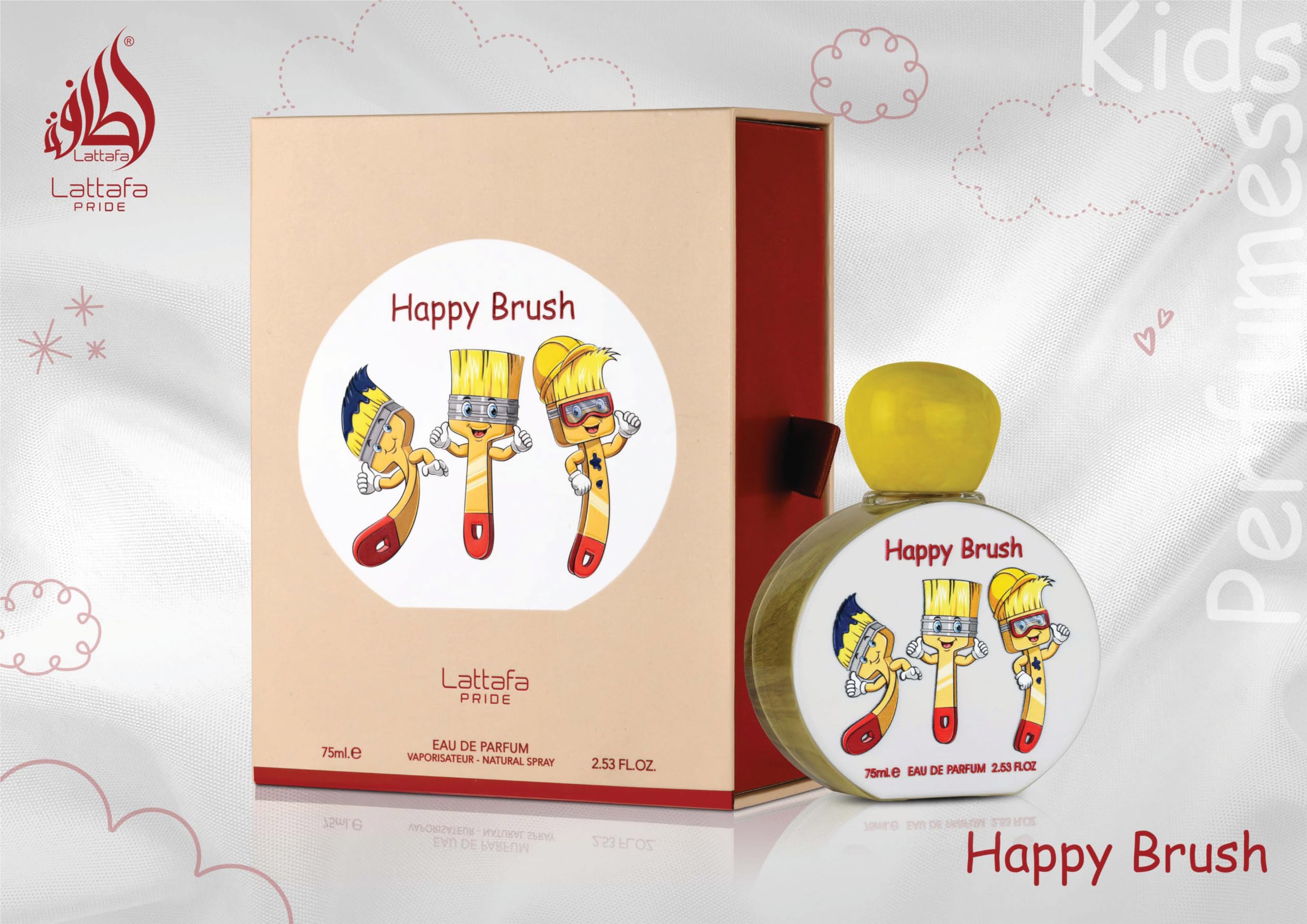 Lattafa Happy Brush 2.5 Kids United Arab Emir. 48pcs Bybox EDP