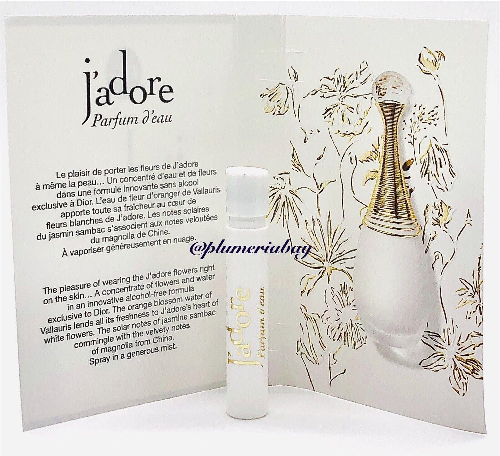 [Vial] Vial Dior Jadore Deau Parfum 1. L France 400pcs Bybox EDP 2 ml