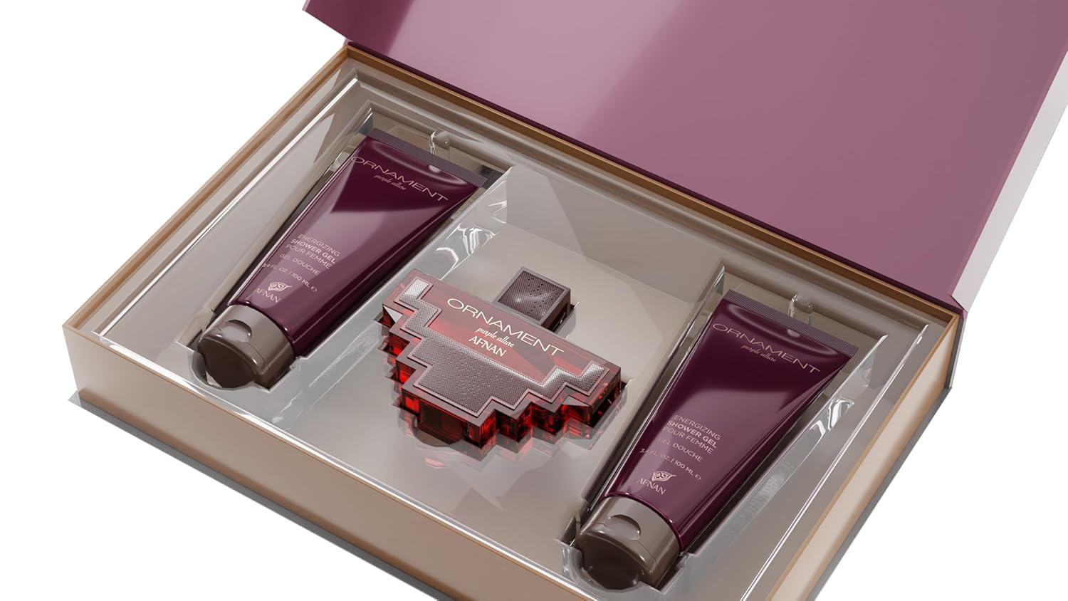 [Set] Afnan Ornament Purple Allure 3.4 L + 3.4 Sg+ 3.4 Bl United Arab Emir. 12pcs - Thumbnail 2