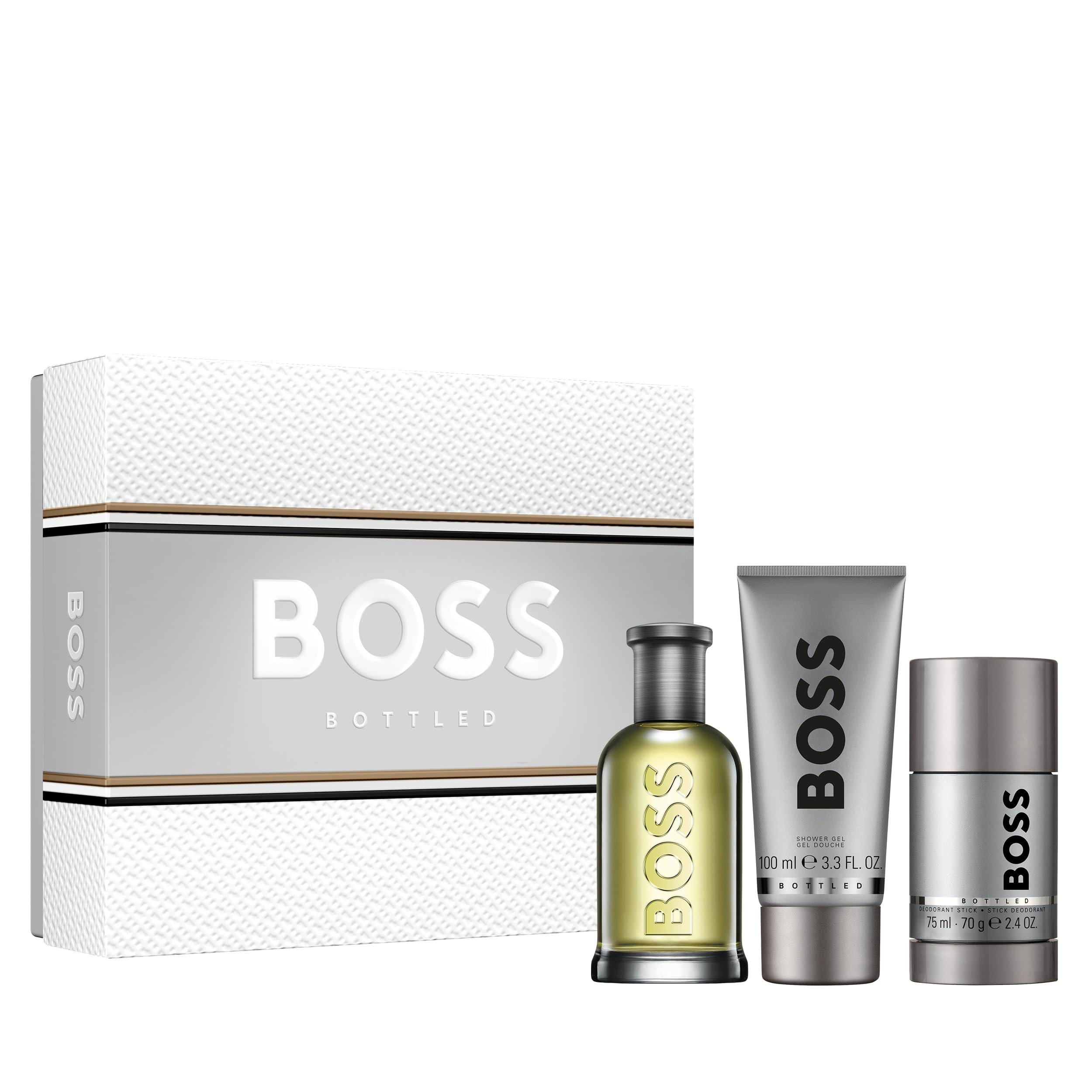 [Set] Hugo Boss 3 Pc. Bottled For Men EDT
