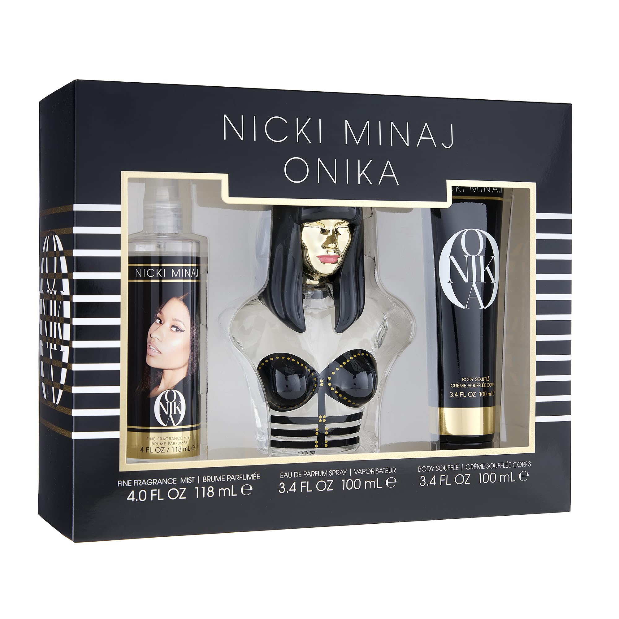 [Set] Nicki M Onika 3.4 L + 4.0 Bm +3.4 Bc Usa 6pcs Bybox EDP