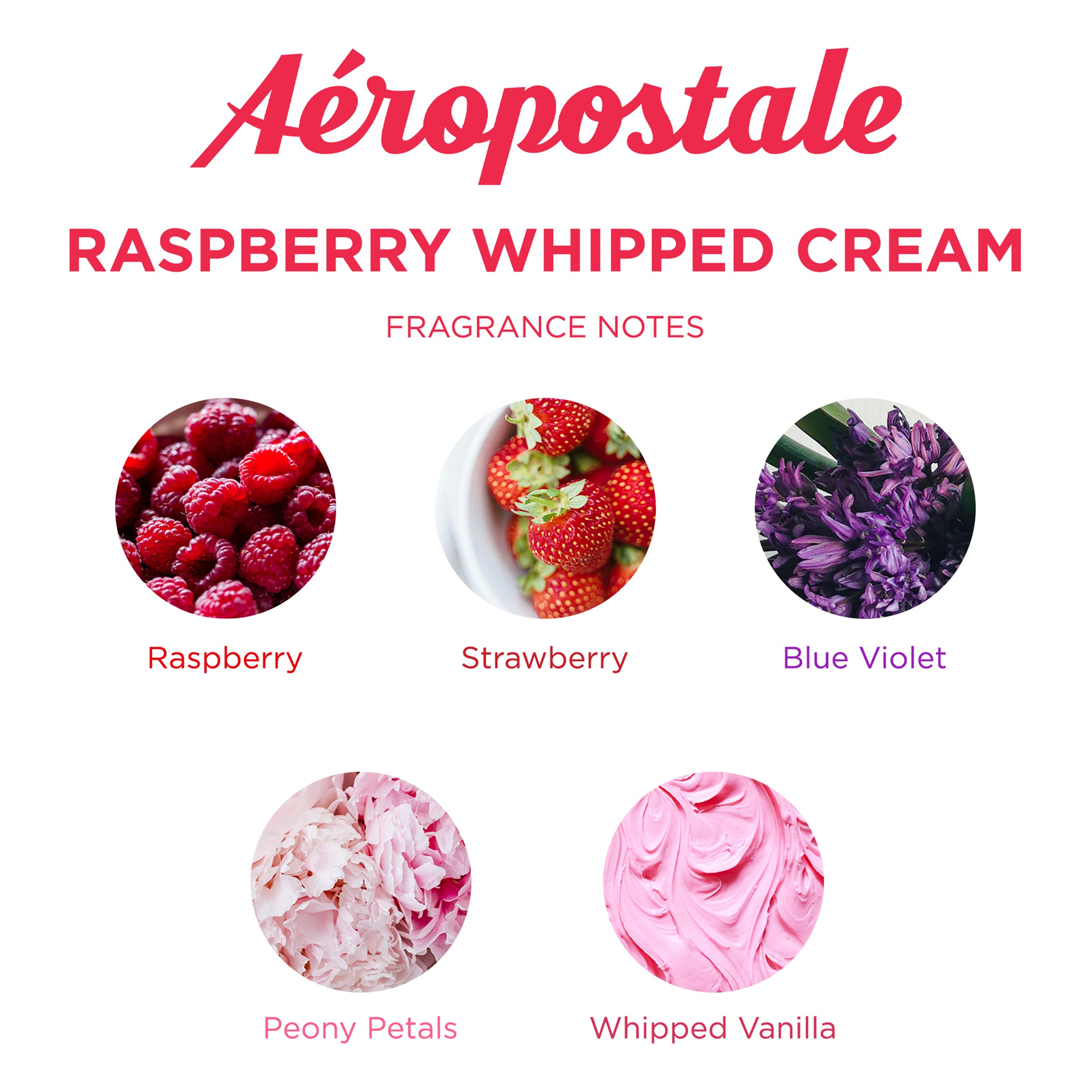 [Candles] Aeropostale Raspberry Whipped Cream 14.5 Candle Usa 1pcs Bybox - Thumbnail 3