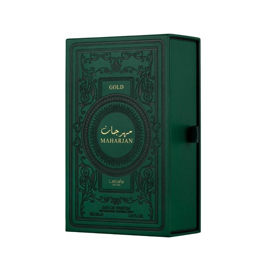 Lattafa Perfumes Maharjan Gold for Unisex Unisex EDP 3.4 oz - Thumbnail 2