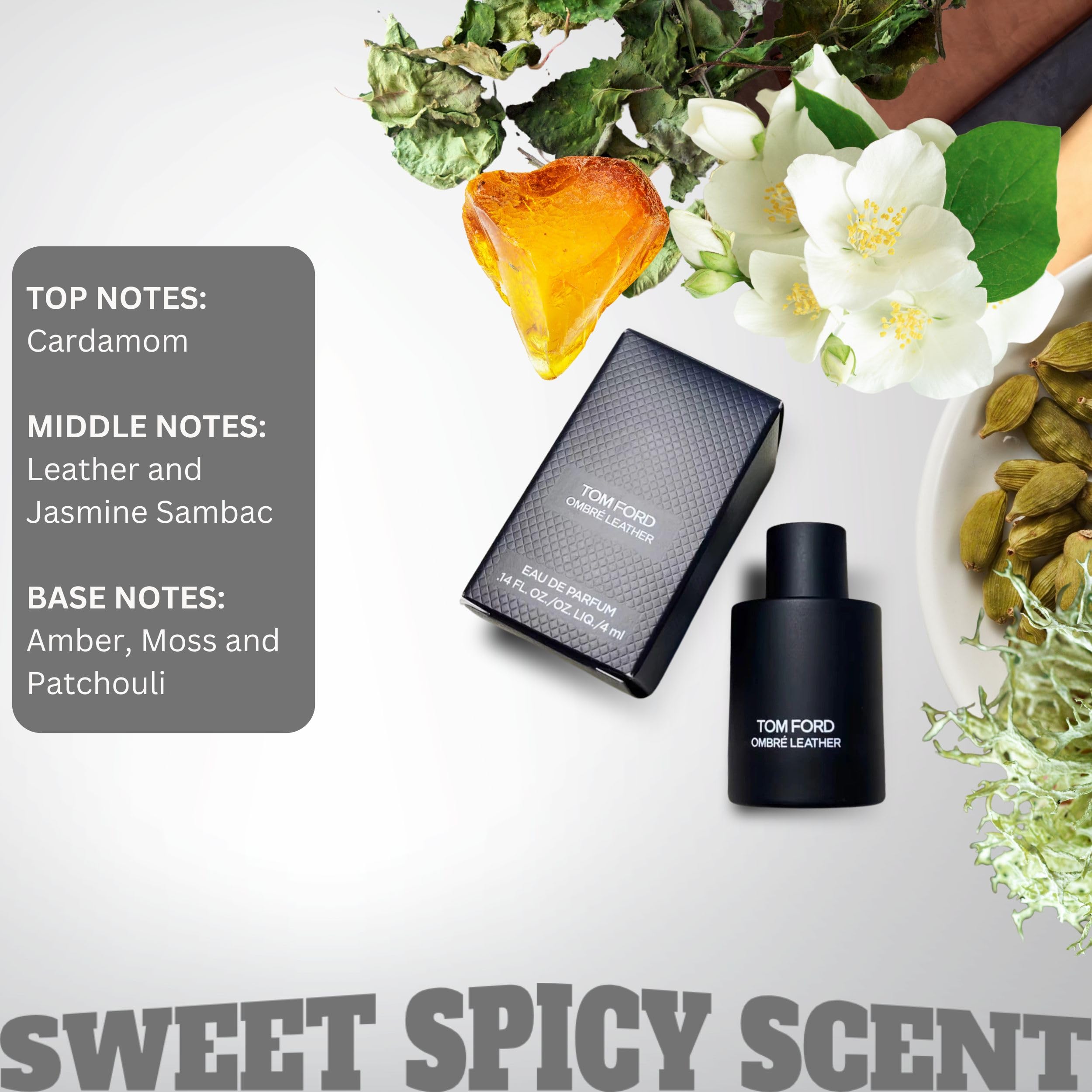 [Mini] Tom Ford Ombre Leather Mini 0.14 Fluid Ounce Splash Bottle Boxed EDP 4 ml - Thumbnail 3