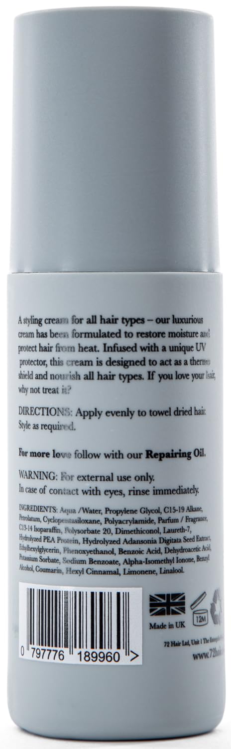 72 Hair Blow Dry Cream Anti Frizz Heat Protection - Thumbnail 3