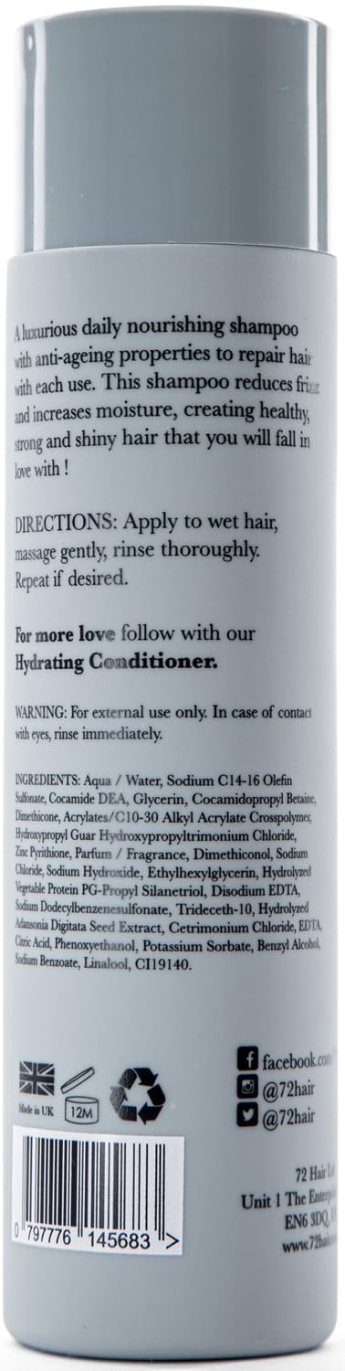 72 Hair Nourishing Shampoo Sulfate Free for Dry Hair - Thumbnail 3