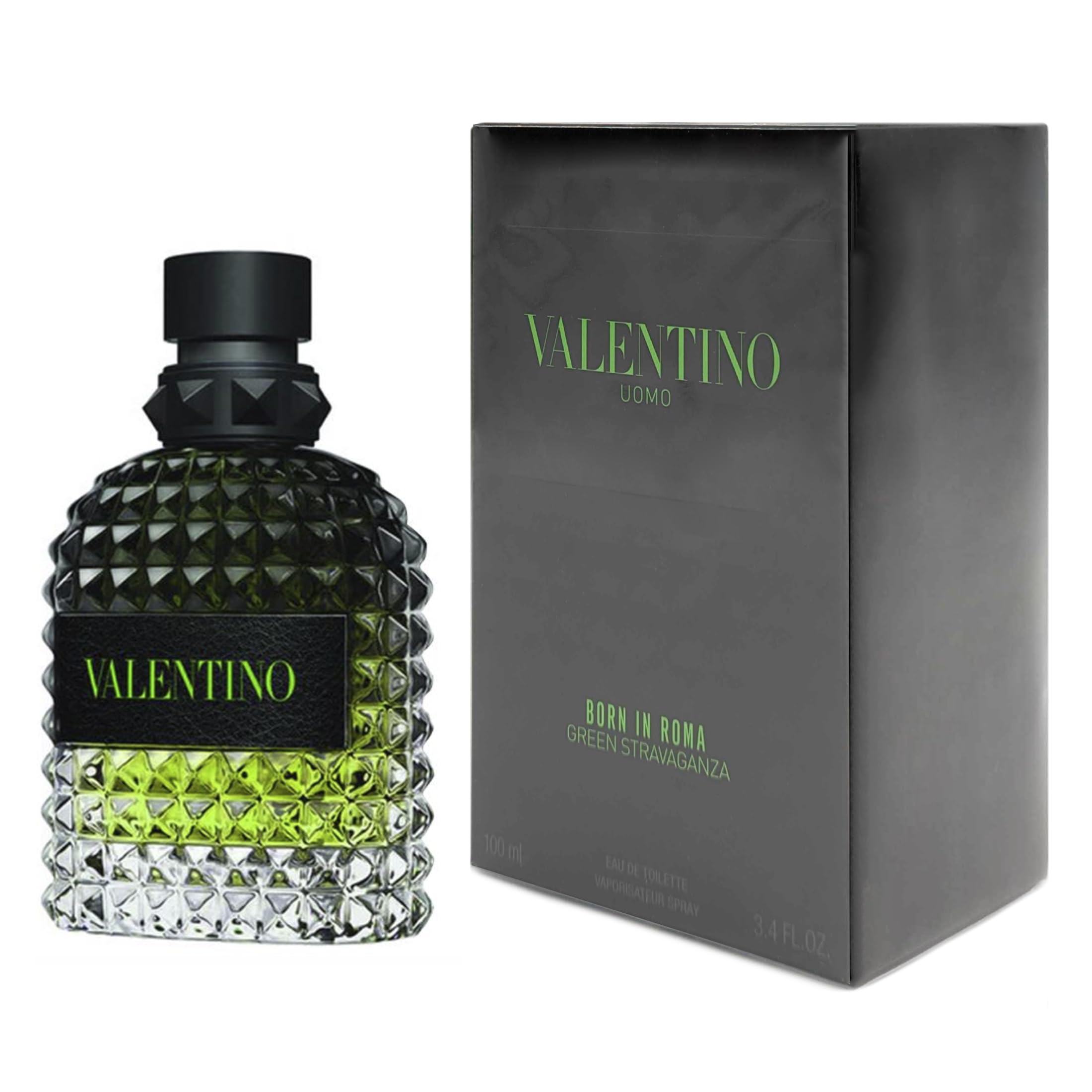 Valentino Uomo Born In Roma Green Stravaganza By Valentino For Men EDT 3.4 oz