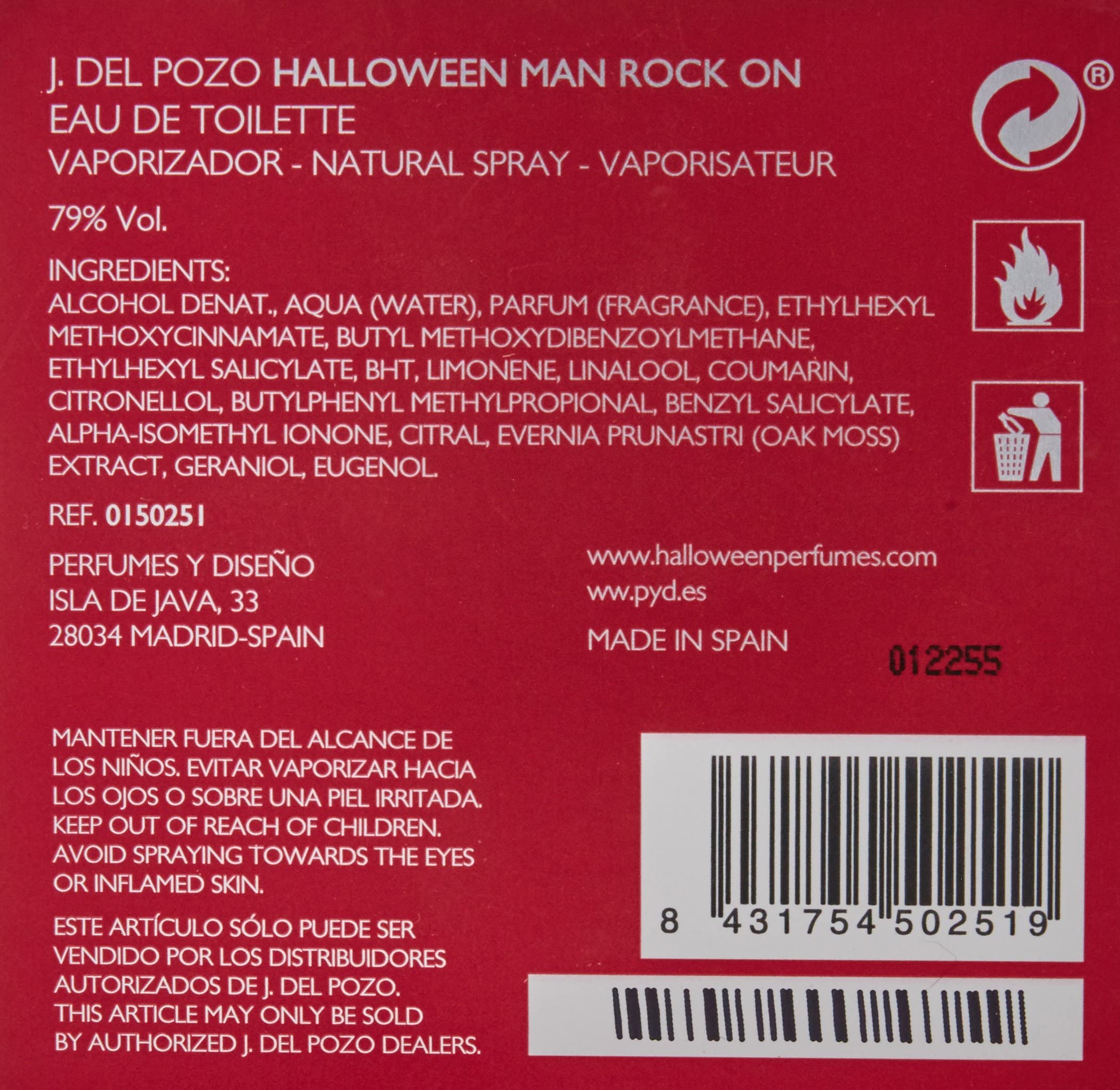 Halloween Man Rock On 4.2 M Spain 2pcs Bybox EDT - Thumbnail 3