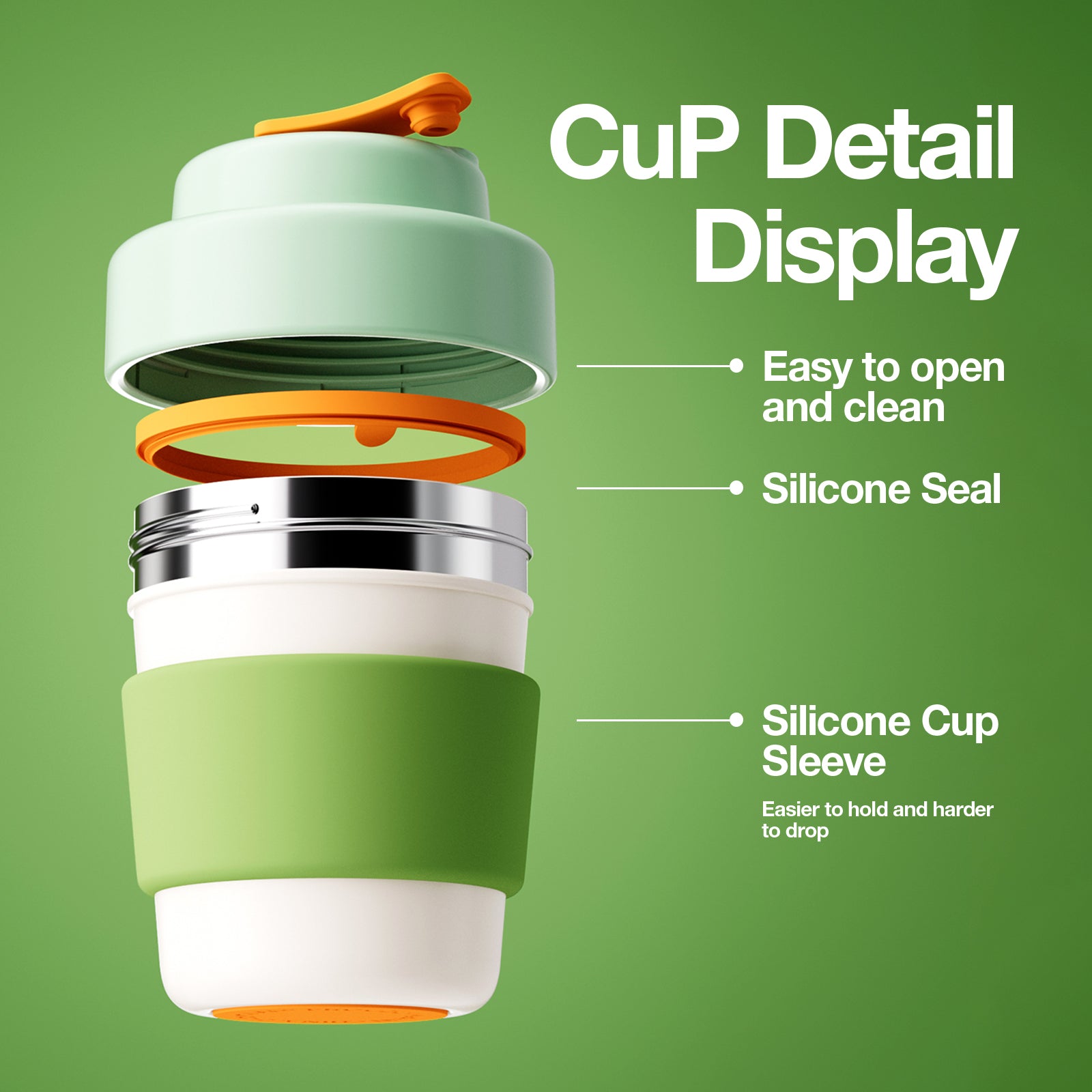 Coffee Cup-Green - Thumbnail 3