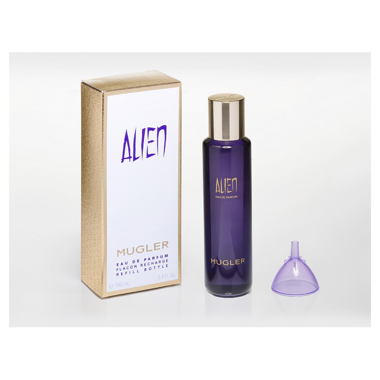 Mugler Alien Refill Floral Woody With Jasmine Wood and Amber 3.3 Fl Oz For - Thumbnail 2