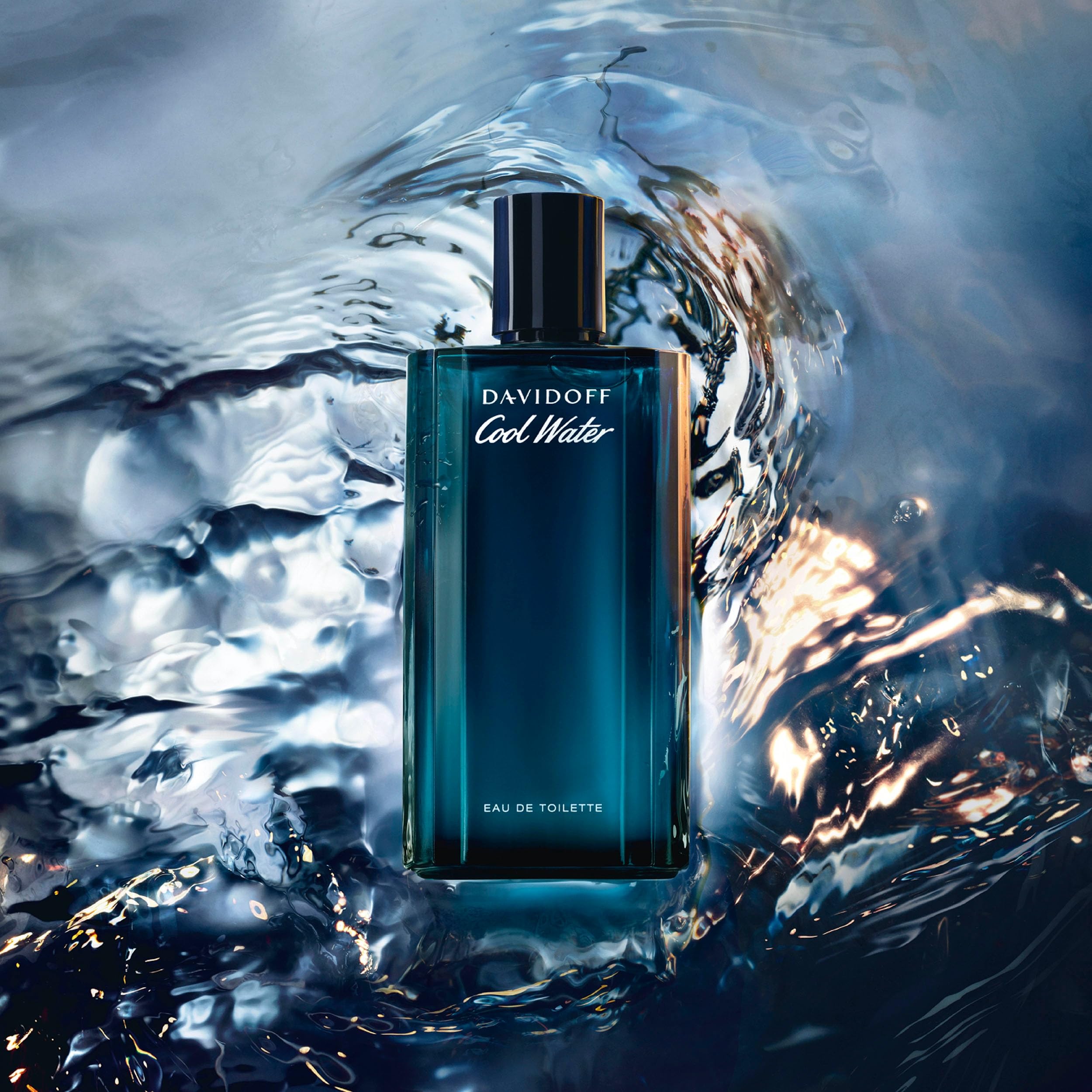 [After Shave] Davidoff Cool Water Aftershave Splash With Notes of Coriander Mint Lavender