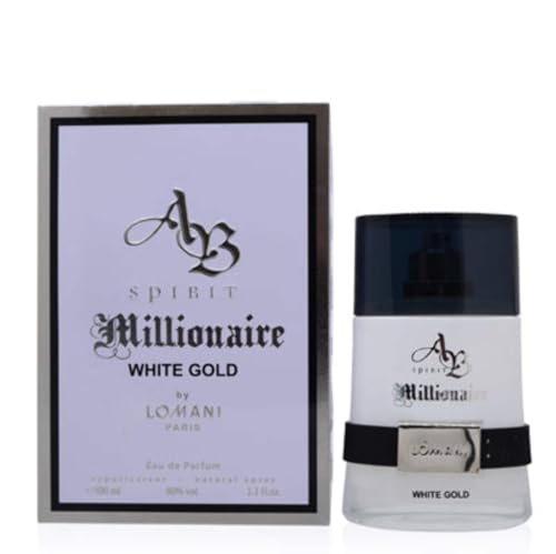 Lomani Spirit Millionaire White Gold Men EDP 3.3 oz - Thumbnail 2