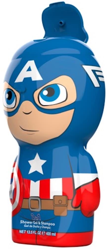 [Shower Gel] Marvel Captain America 2d 13.5 S/g Shampoo Usa 1pcs Bybox - Thumbnail 2