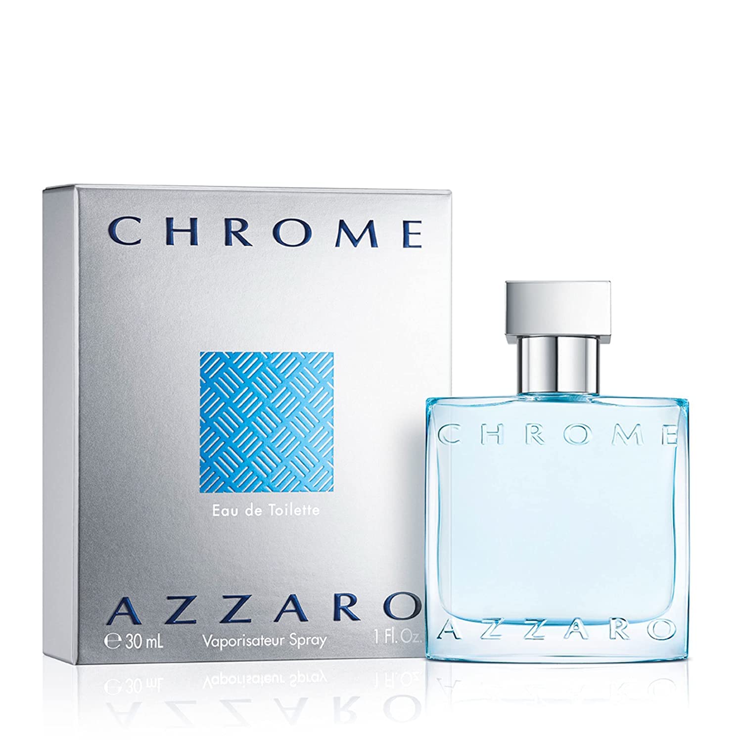 Azzaro Chrome Cologne Citrus Aquatic Woody 1.0 Fl Oz For Men EDT - Thumbnail 3
