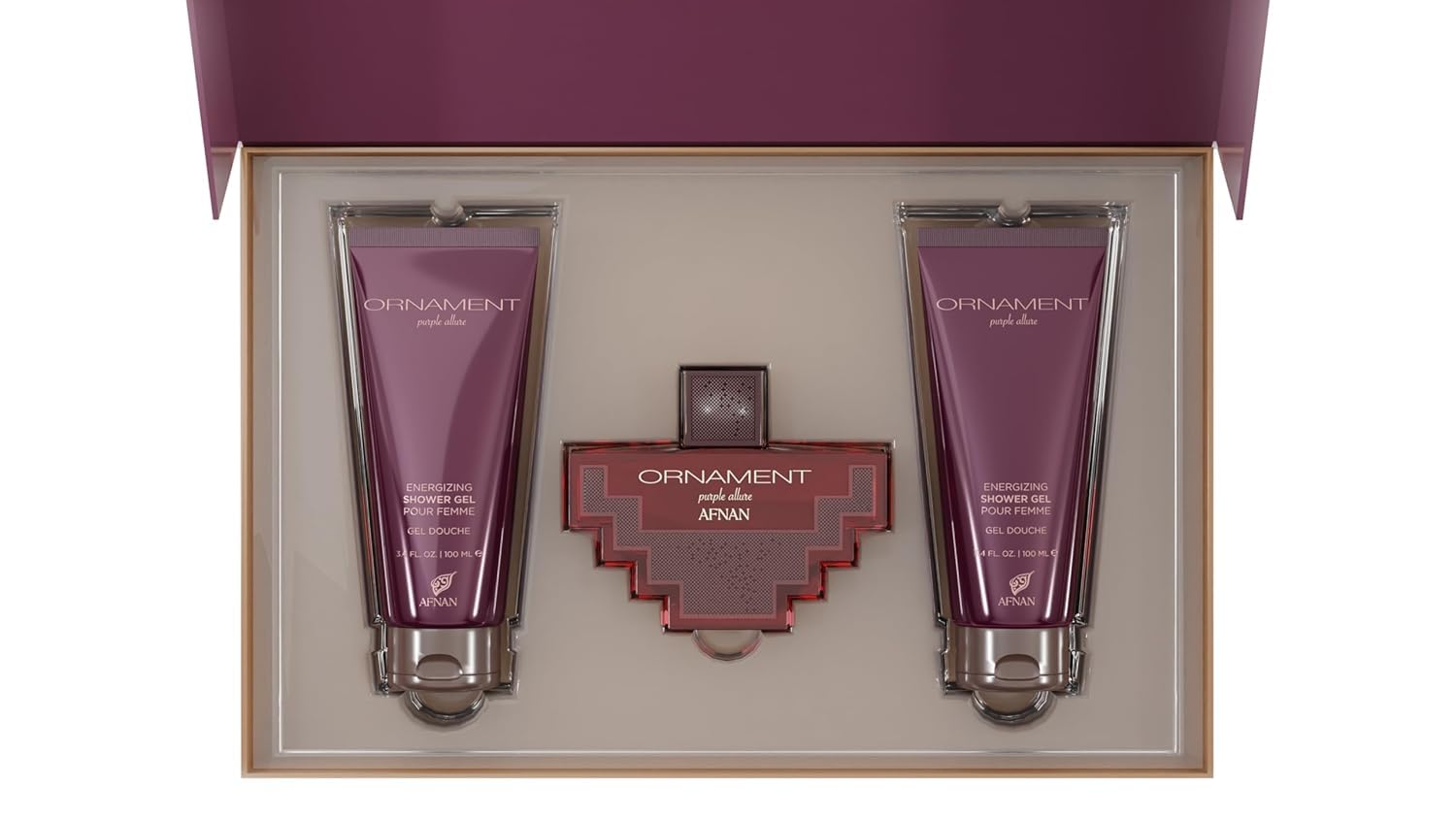[Set] Afnan Ornament Purple Allure 3.4 L + 3.4 Sg+ 3.4 Bl United Arab Emir. 12pcs - Thumbnail 3