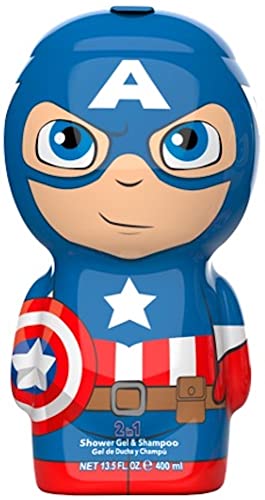 [Shower Gel] Marvel Captain America 2d 13.5 S/g Shampoo Usa 1pcs Bybox - Thumbnail 3
