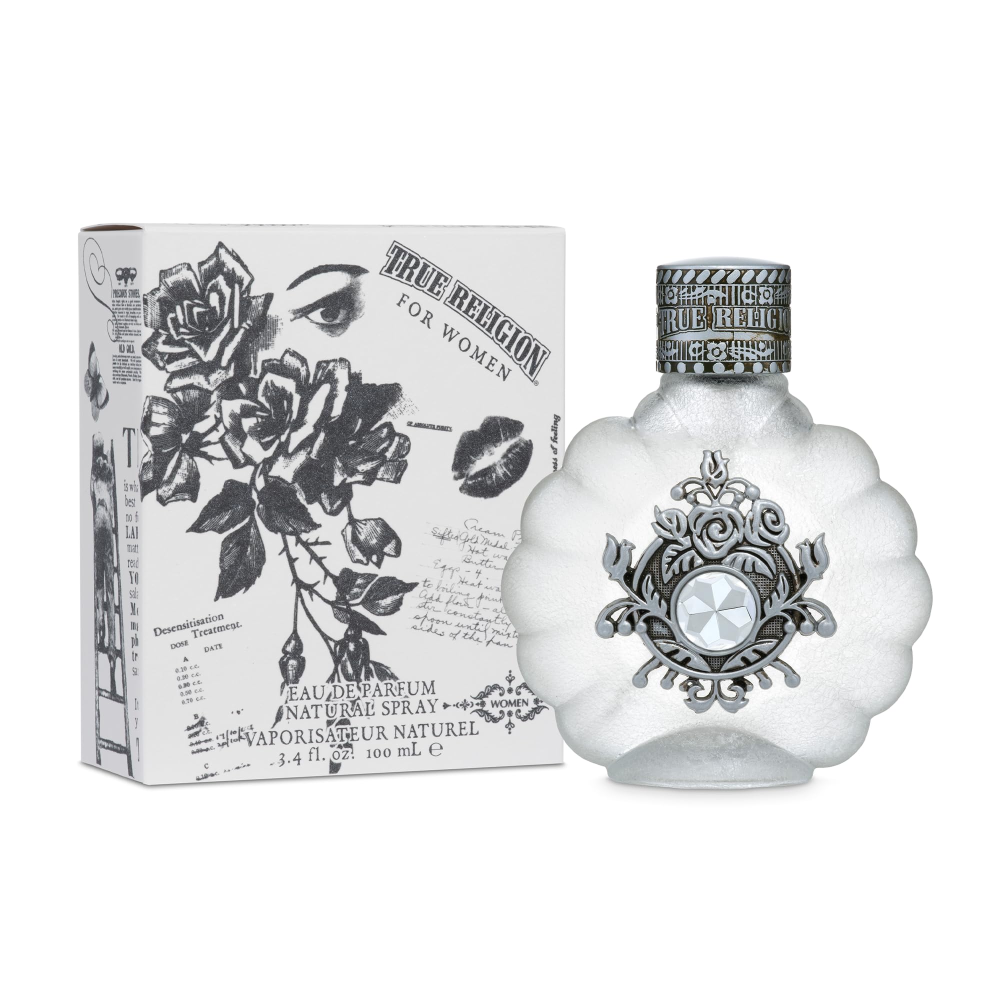 True Religion Fruity Floral Designer Scent for Her 3.4 Fl Oz For Women EDP 100