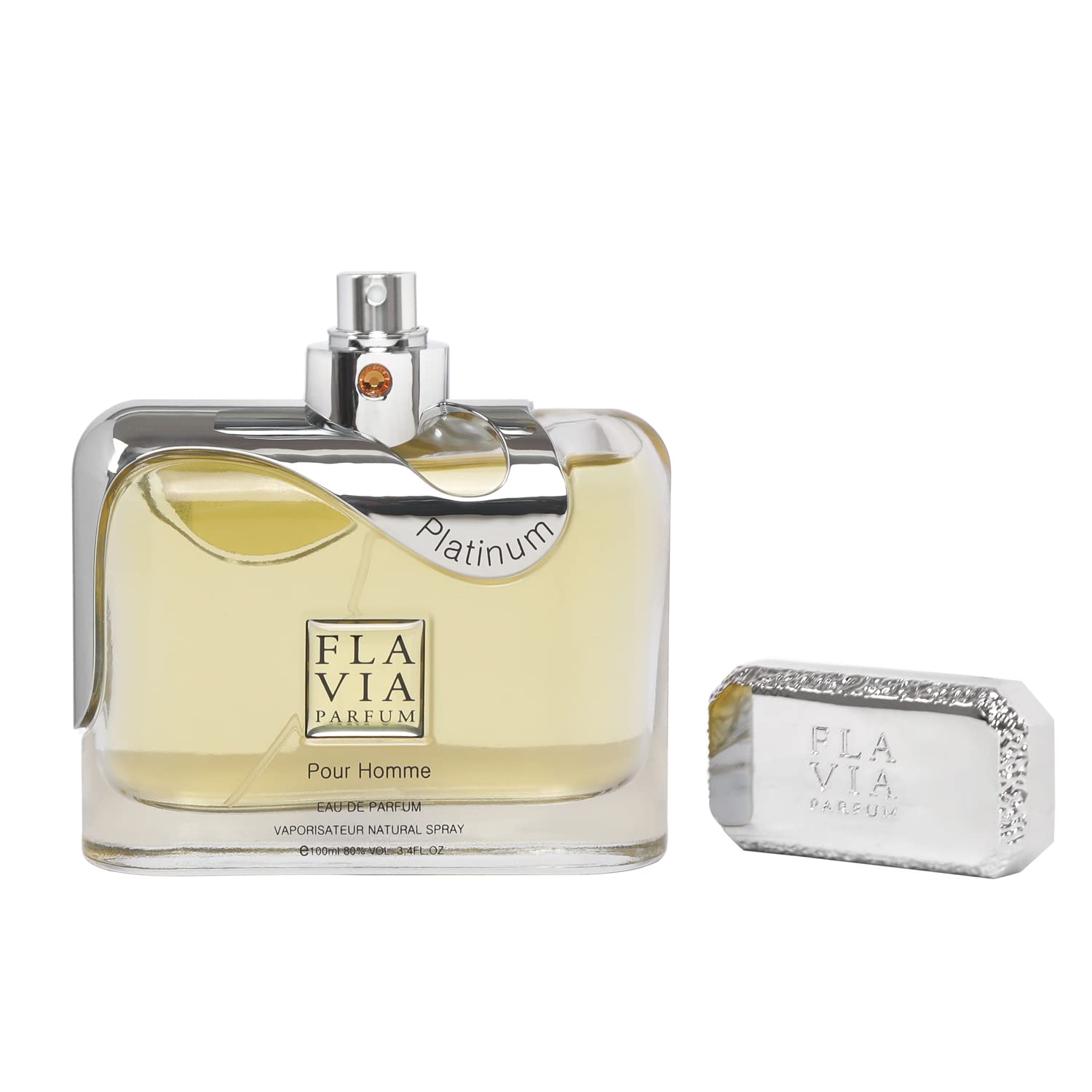 Flavia Platinum Pour Homme 3.4 Fl Oz For Men EDP - Thumbnail 3