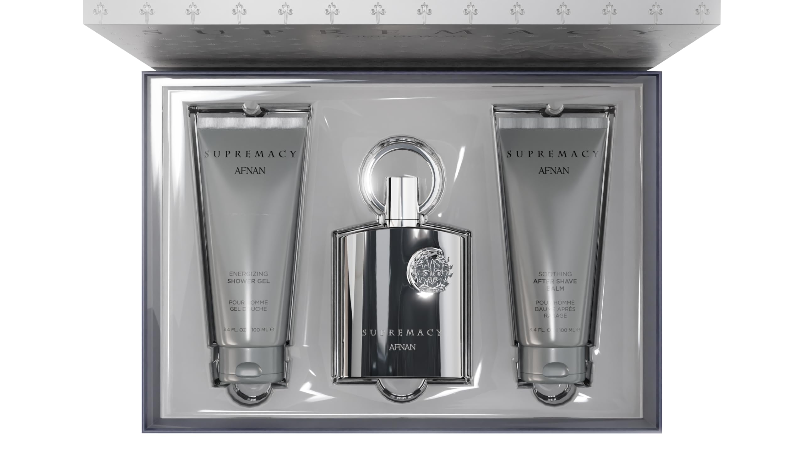 [Set] Afnan Supremacy Silver 3.4 M + 3.4 A/s B+ 3.4 S/g United Arab Emir. 12pcs Bybox - Thumbnail 2