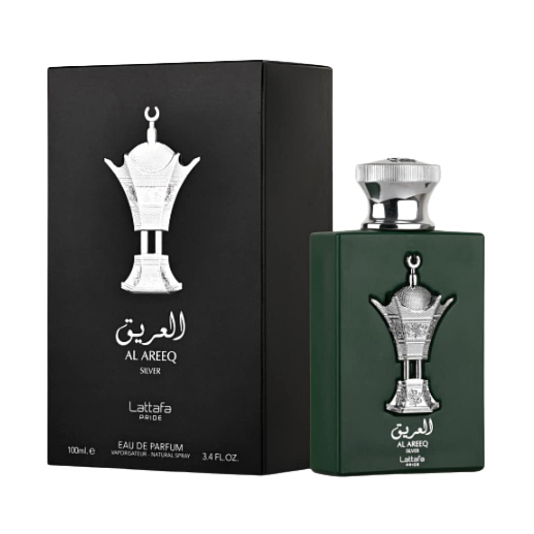 Al Areeq Silver By Lattafa For Men EDP 3.4 oz