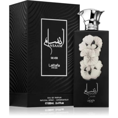 Ansaam Silver By Lattafa for Unisex Unisex EDP 3.4 oz - Thumbnail 2