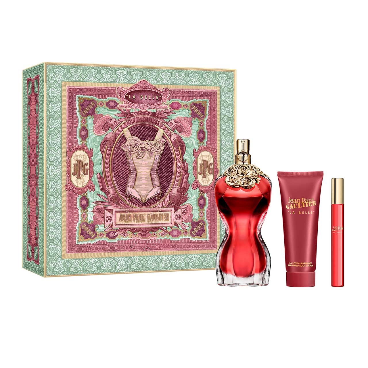 [Set] Jean Paul G la Belle 3.4 L + 2.5 B/l+ Mini Spain 3pcs Bybox EDP