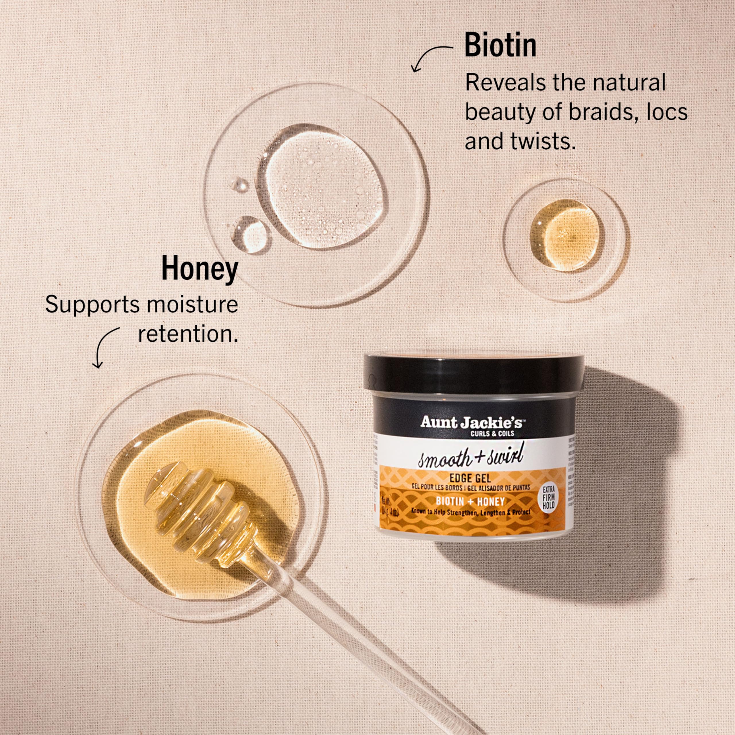 Aunt Jackie's Award Winning Braid + Twist Collection Smooth + Swirl Edge Gel