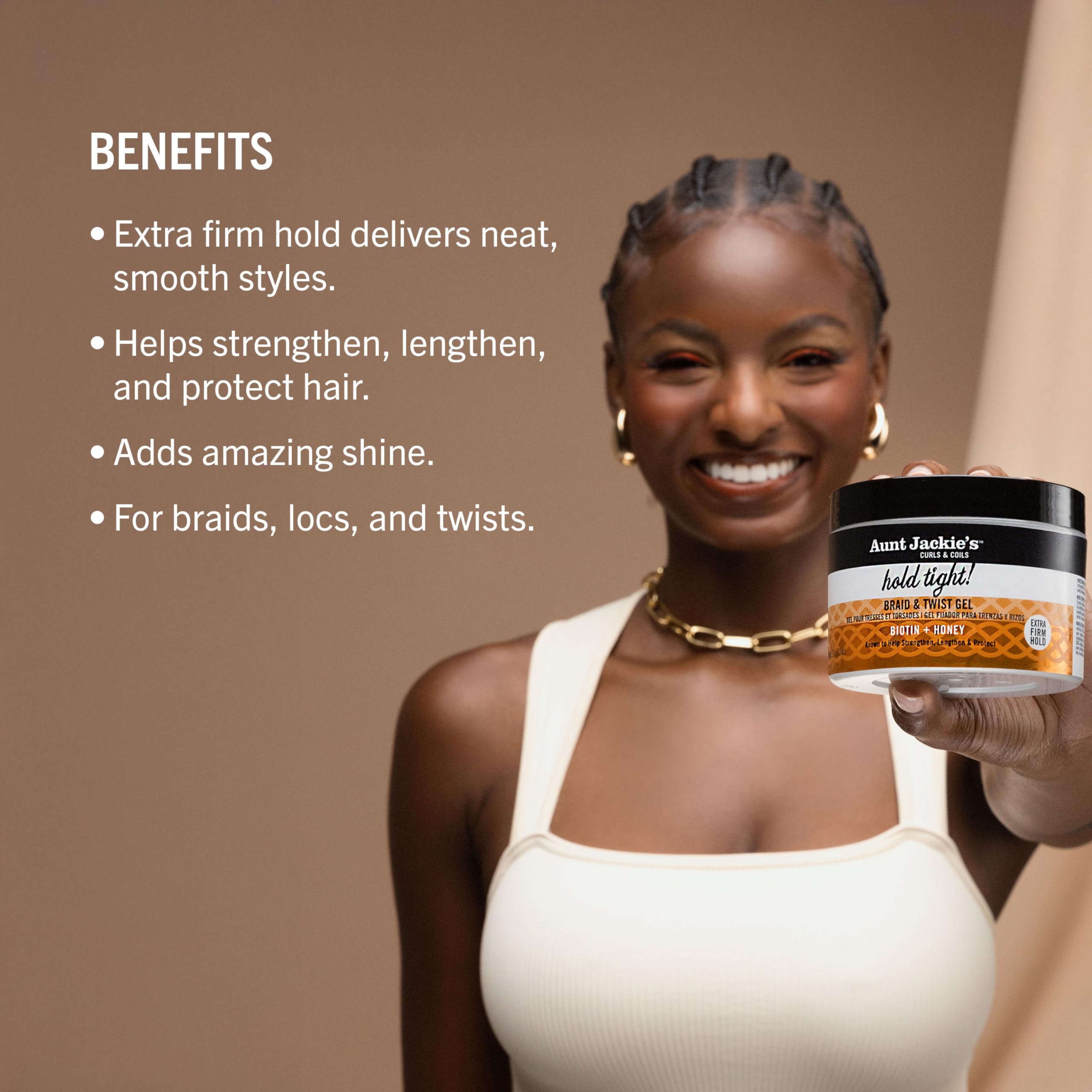 Aunt Jackie's Award Winning Braid + Twist Collection Hold Tight Braid Twist Gel - Thumbnail 2