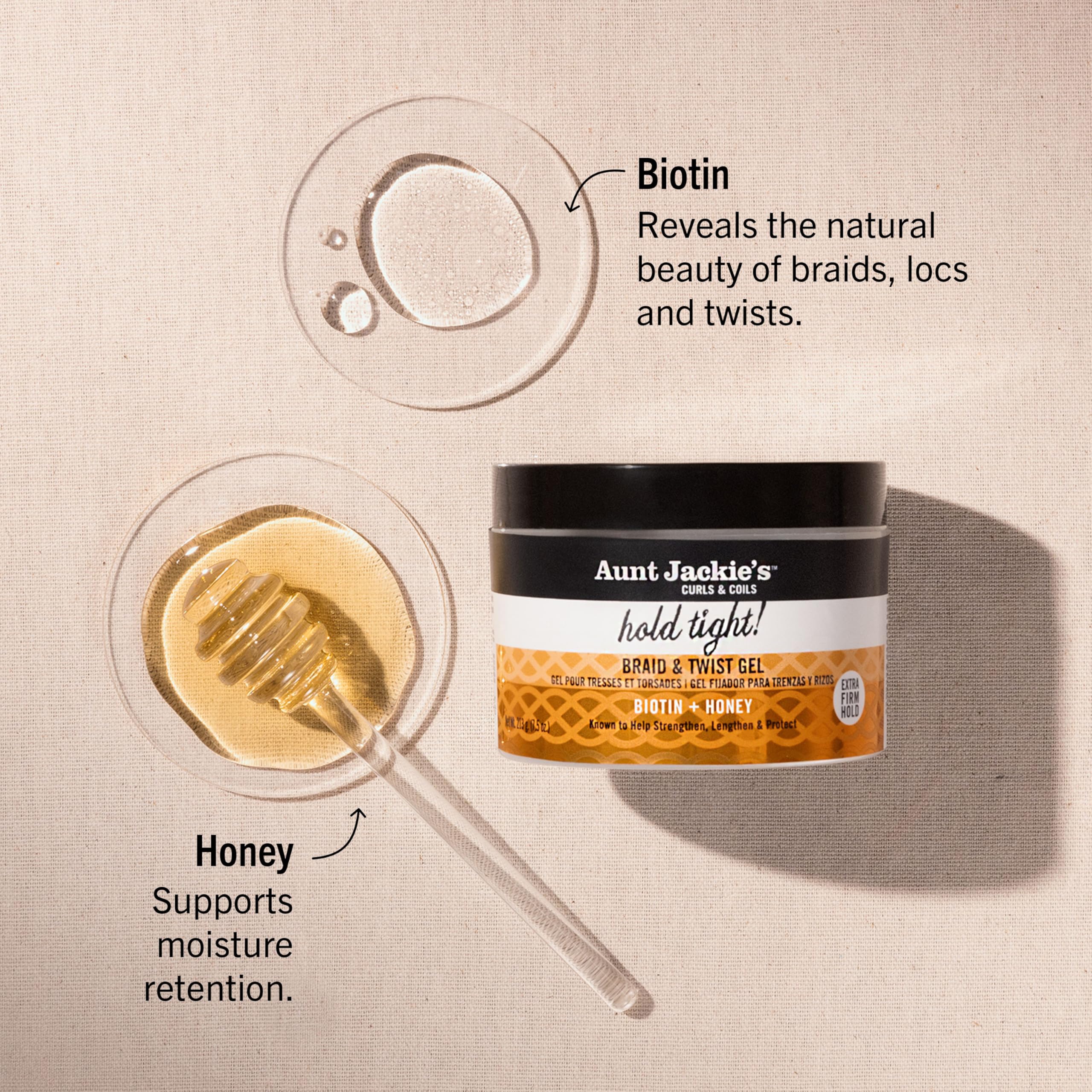 Aunt Jackie's Award Winning Braid + Twist Collection Hold Tight Braid Twist Gel