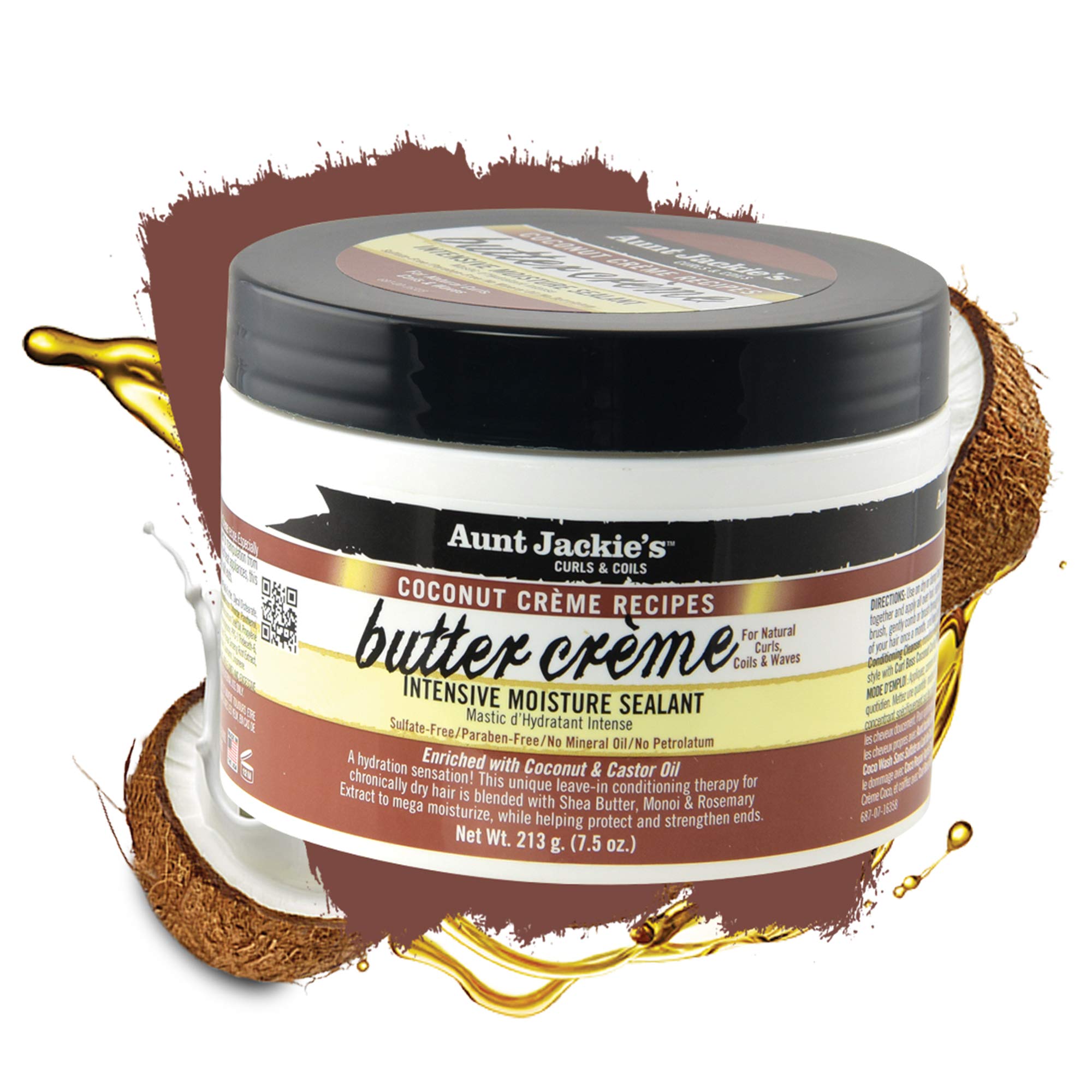 Aunt Jackie's Coconut Crème Recipes Butter Crème Intensive Moisture Sealant - Thumbnail 2