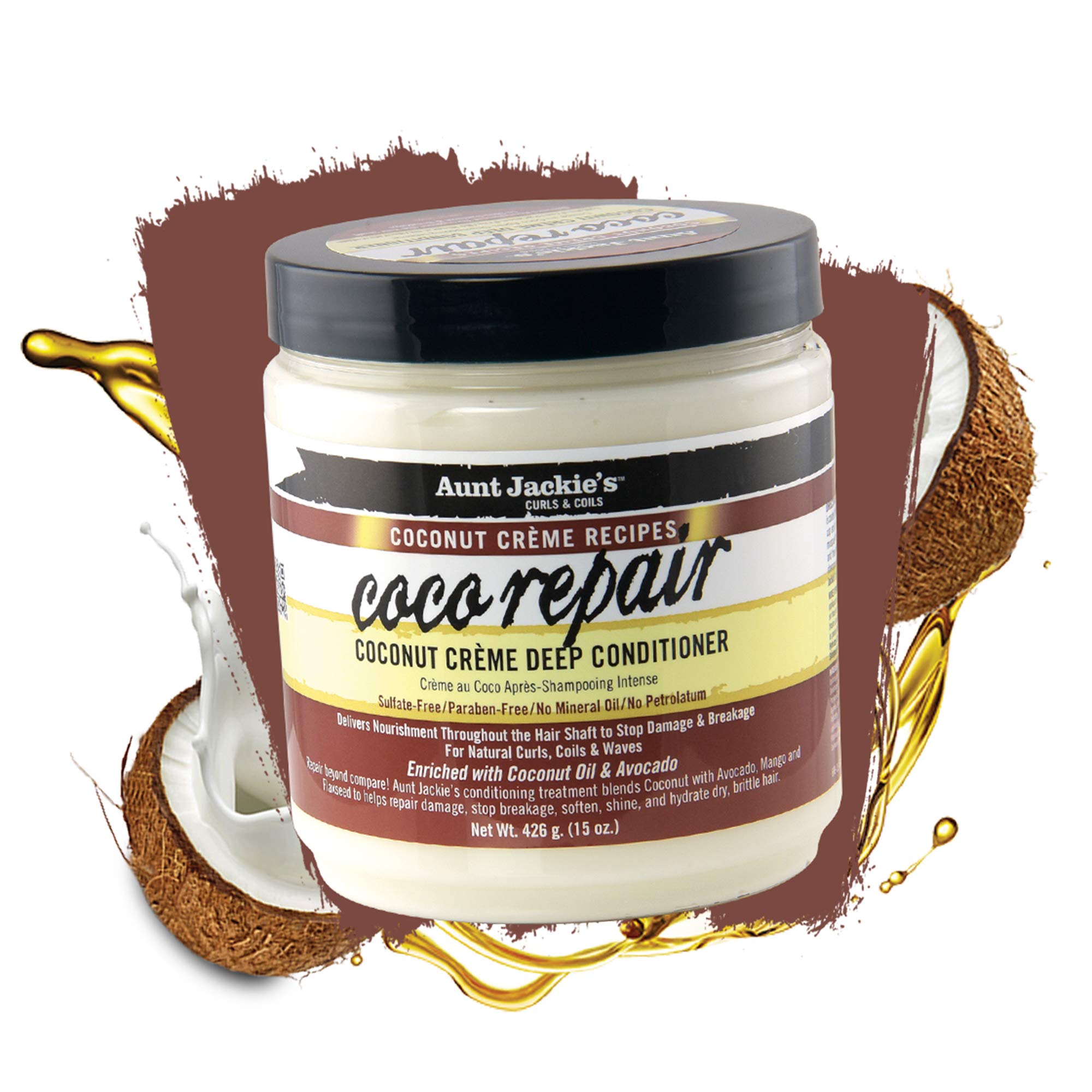 Aunt Jackie's Coconut Crème Recipes Coco Repair Deep Hair Conditioner Delivers - Thumbnail 2