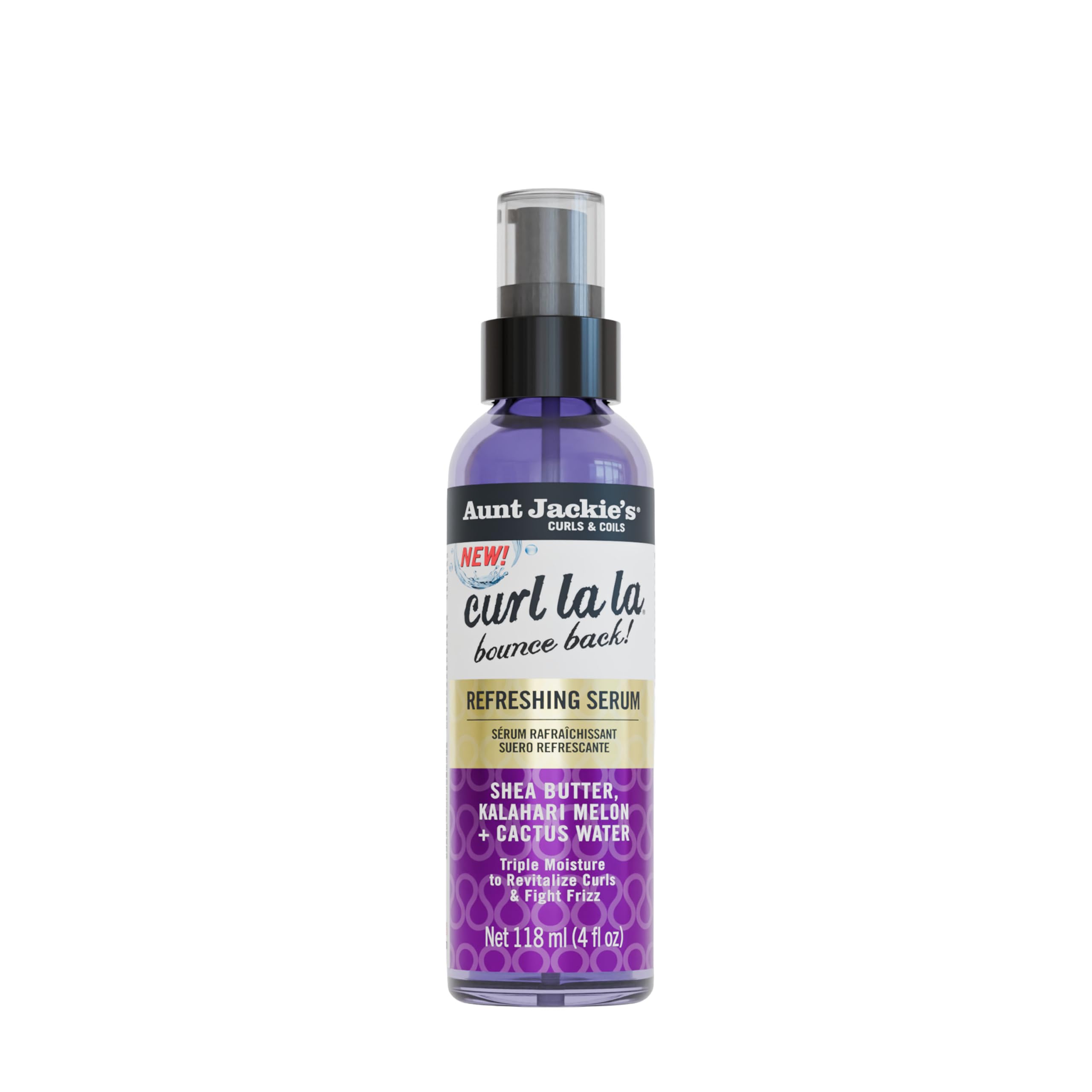 Aunt Jackie's Curls Coils Curl la la Bounce Back Refreshing Serum 4 Fl Oz